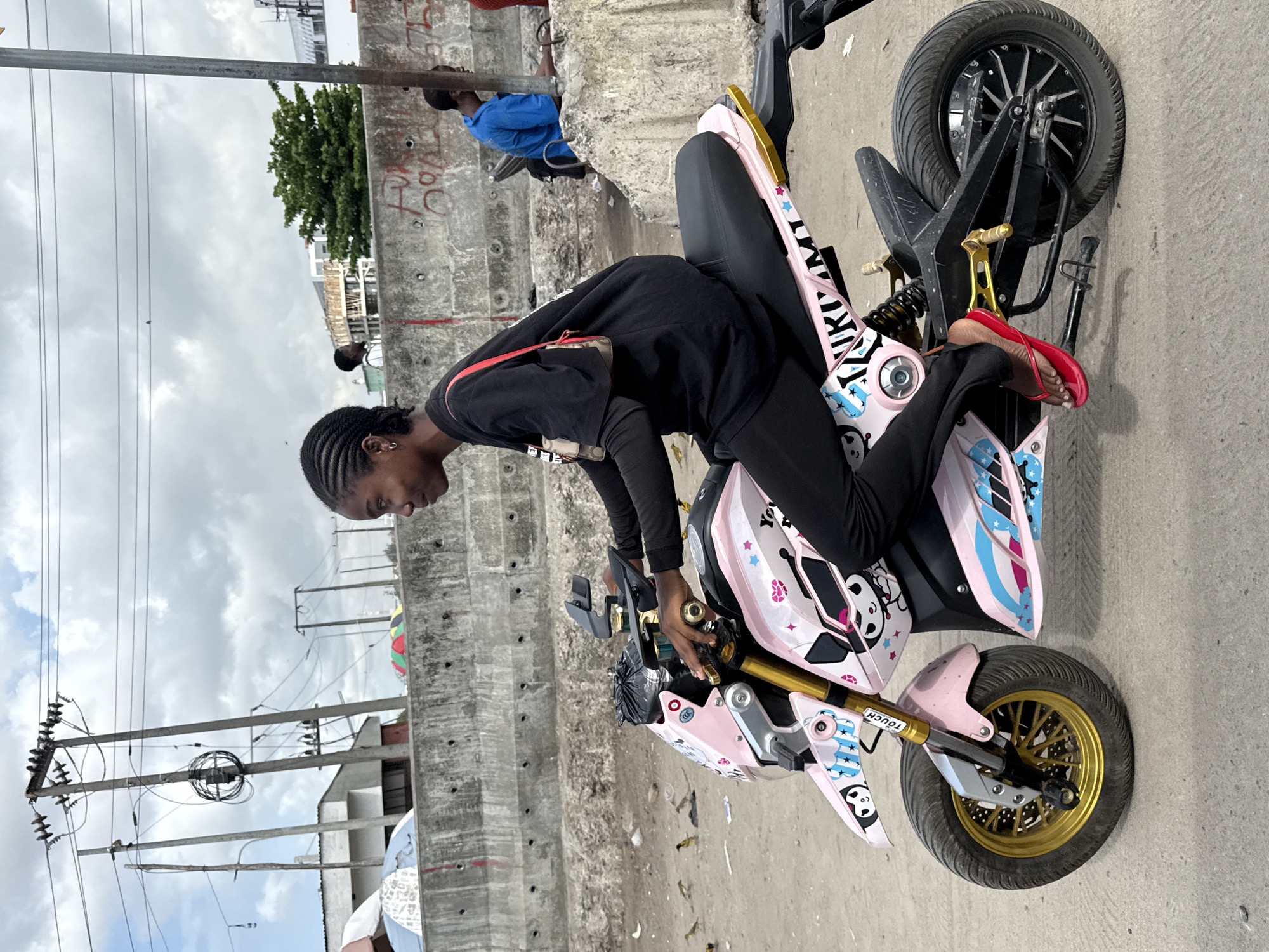 Everyday street scenes captured in Lekki, Nigeria morning
