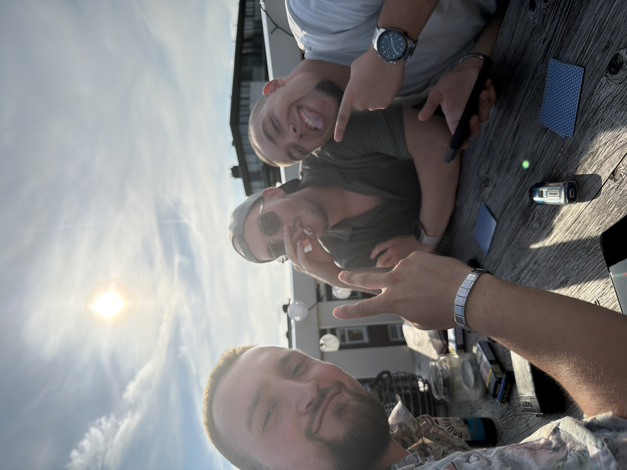 Rooftop views over Amsterdam on a sunny afternoon