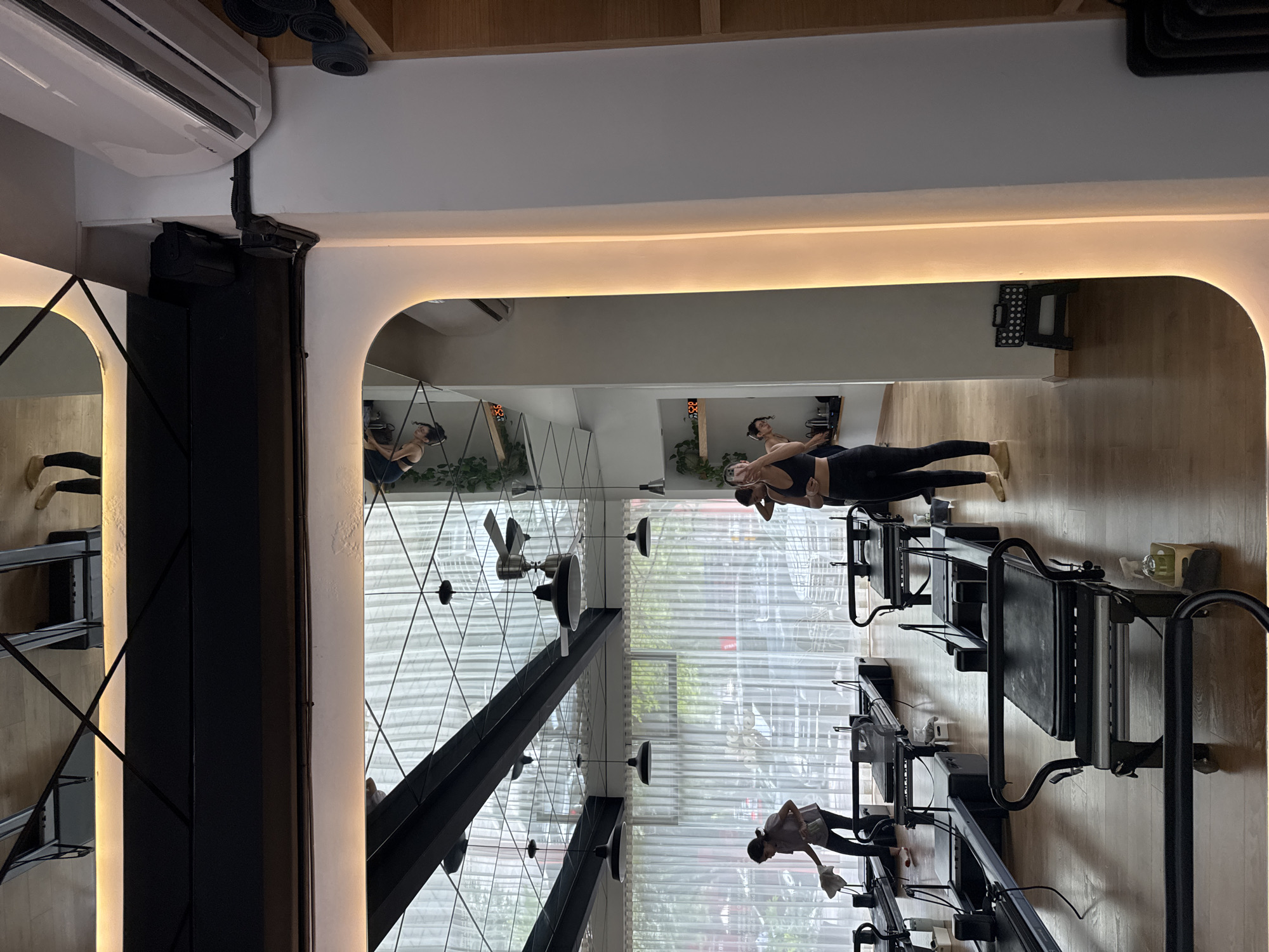 Inside a bright Pilates studio in Puebla