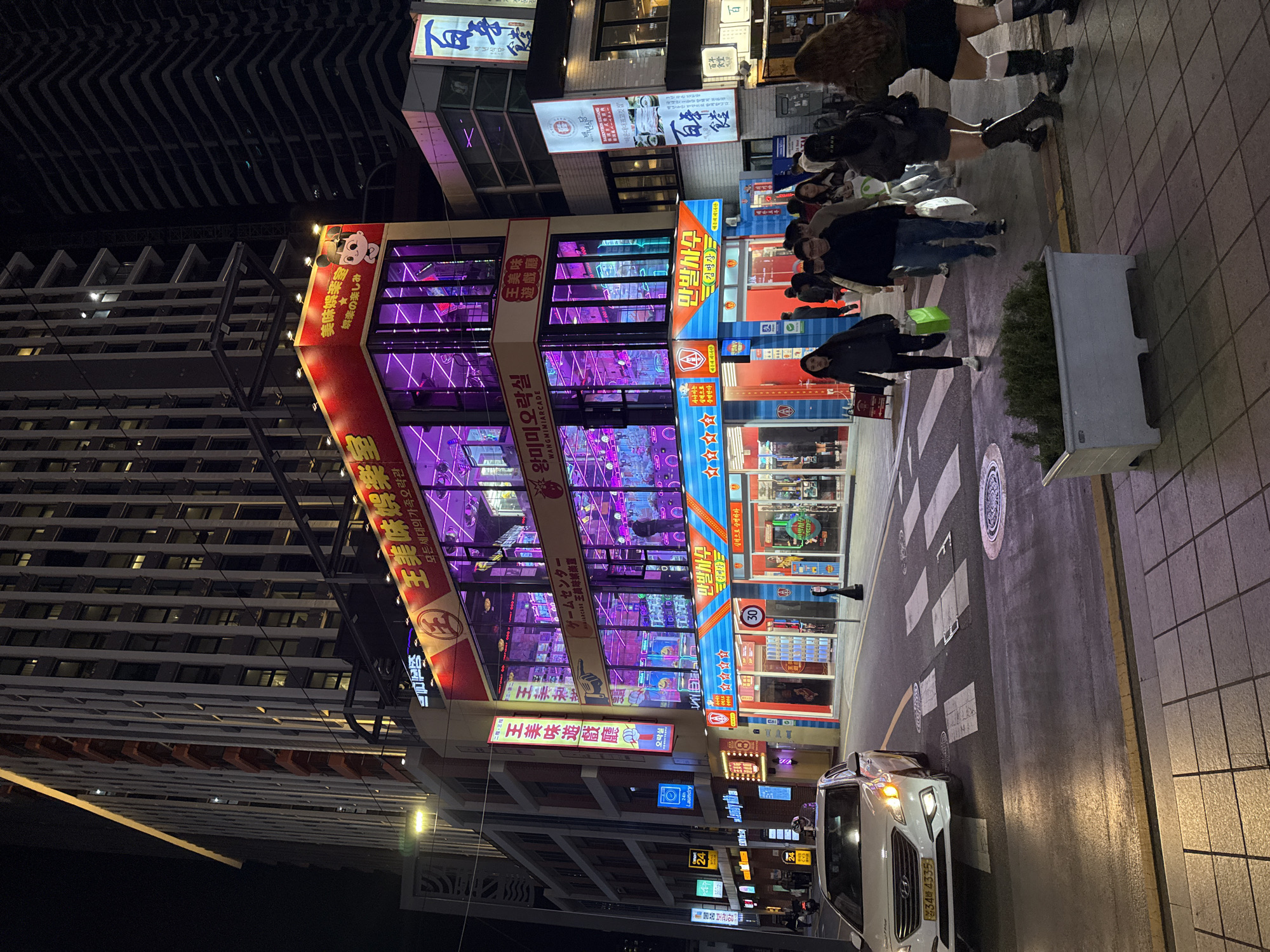 Nighttime Commercial District Scenes Documented in Busan