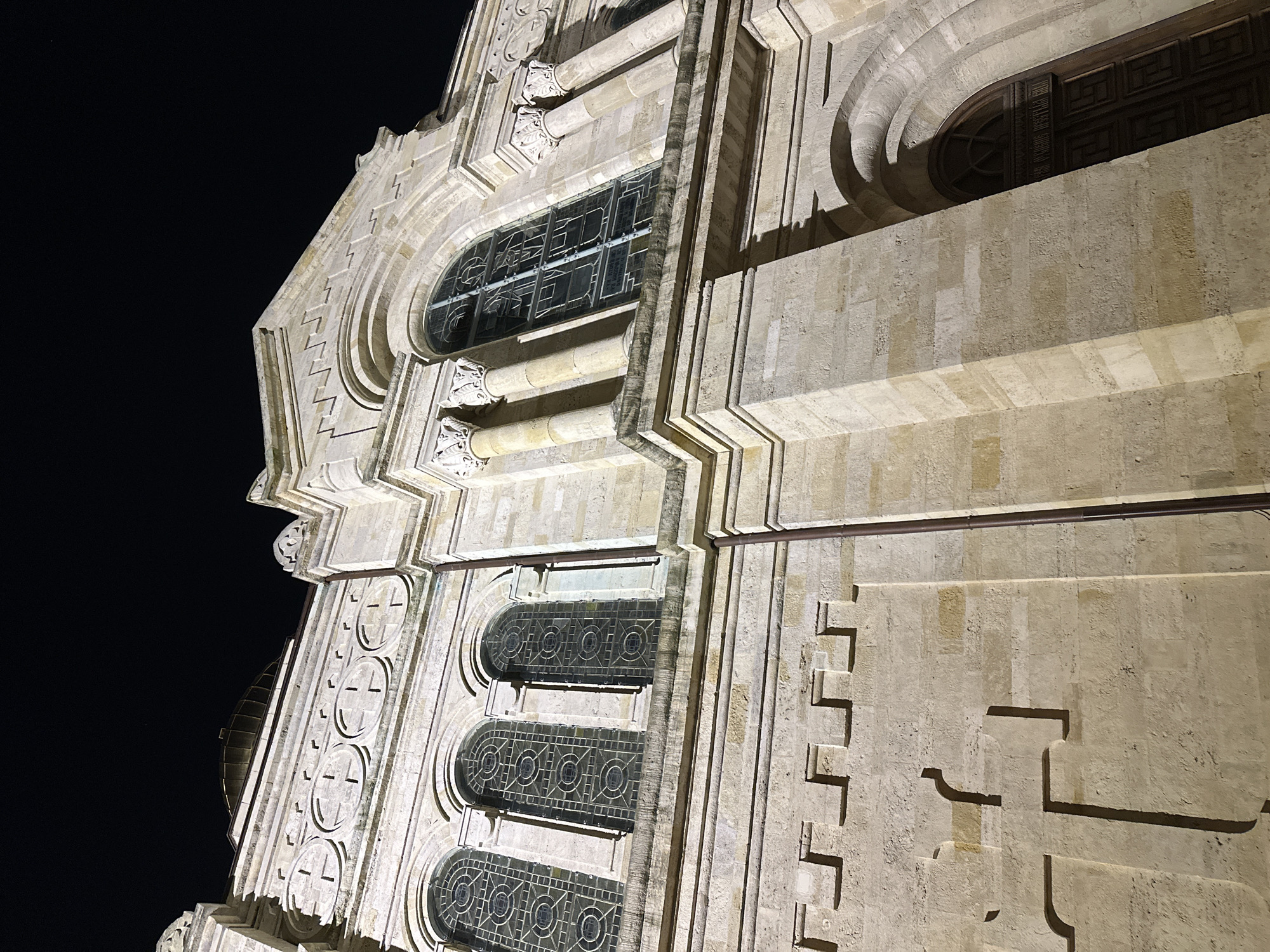 Evening documentation of Varna streets and cathedral architecture