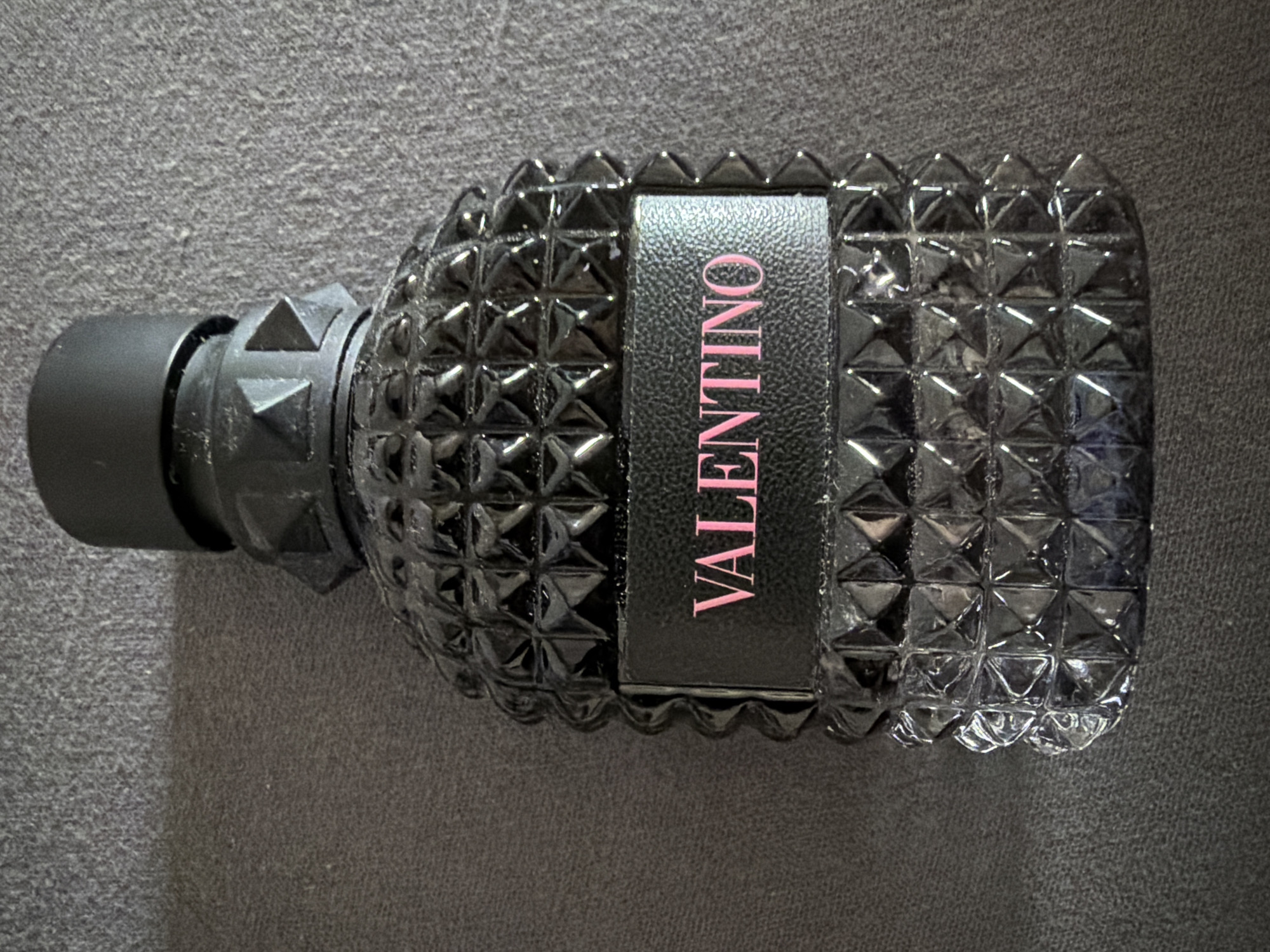 Luxury perfumes and Nutella jar documented in Sofia