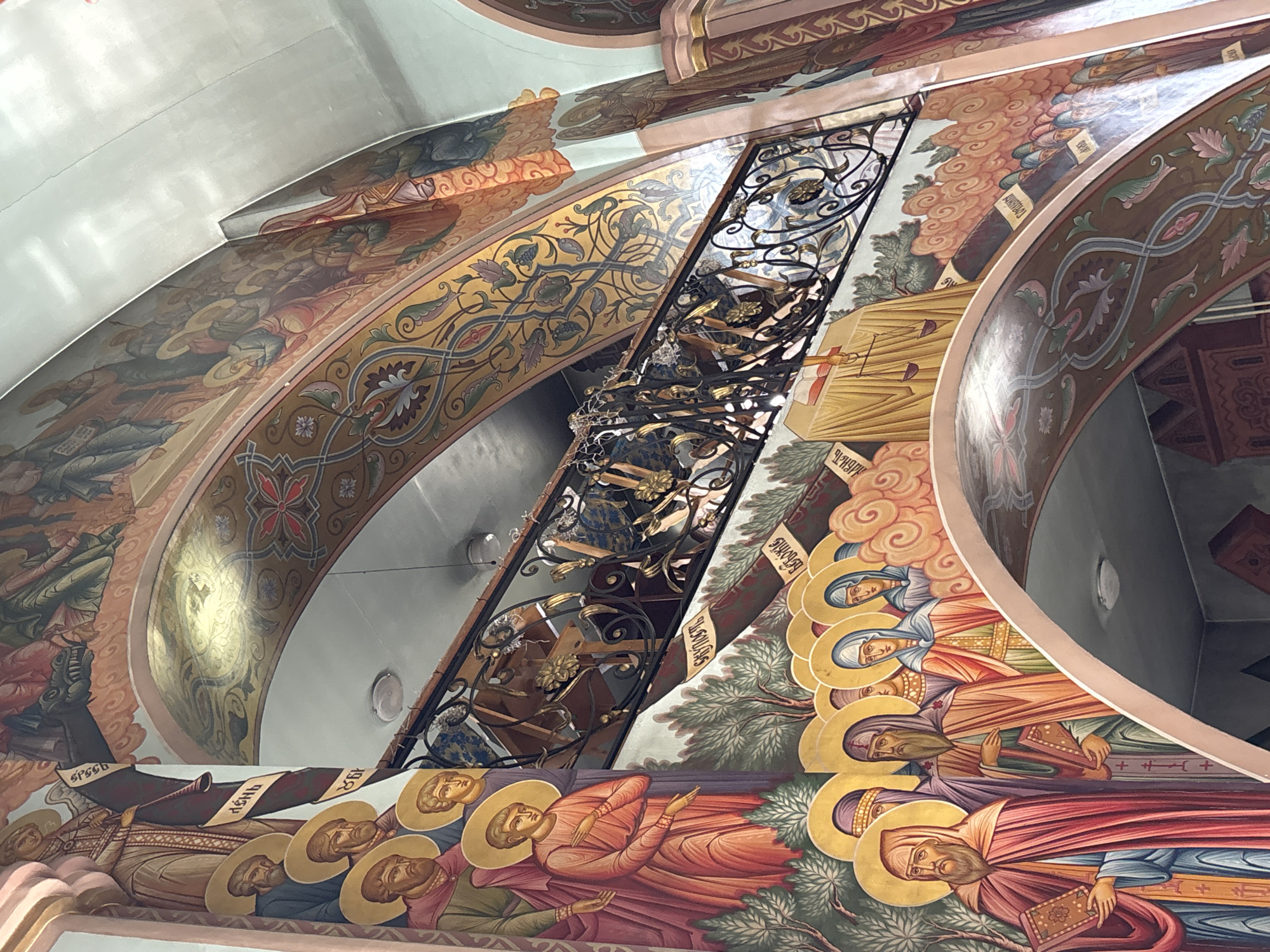 Orthodox church interior documented in Chaikovsky, Russia
