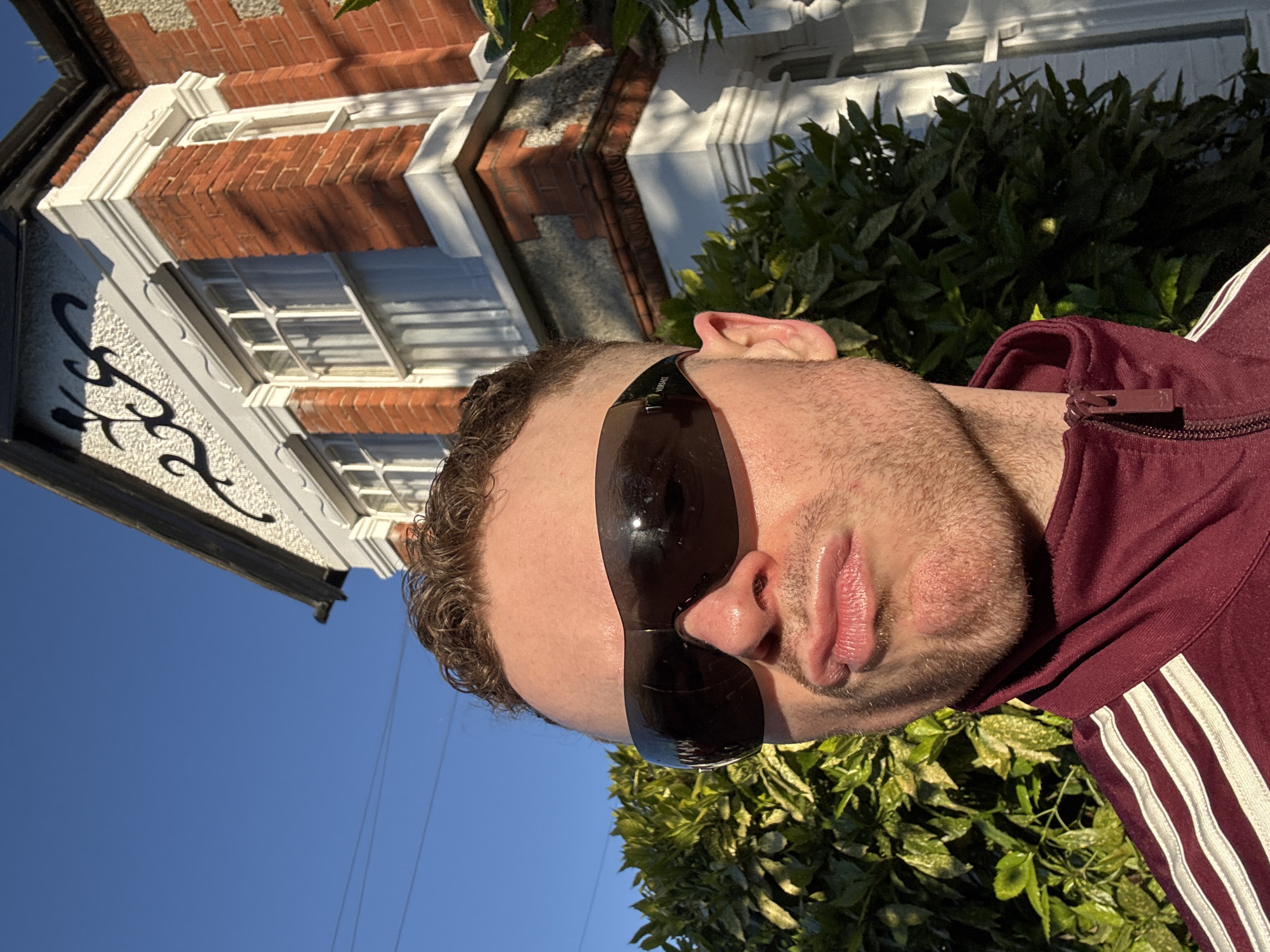 Portrait photograph taken in London residential area