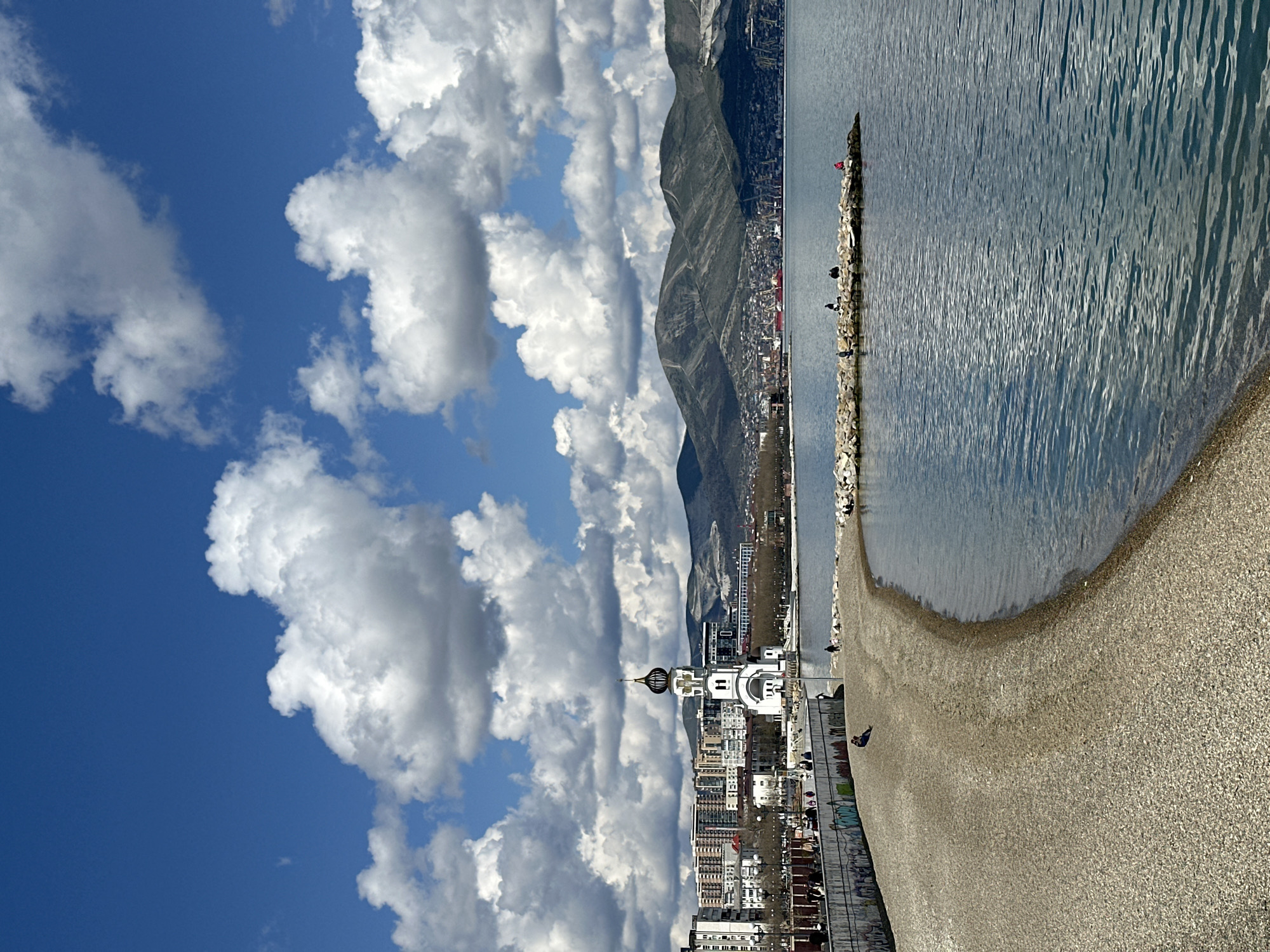 Coastal view captured in Novorossiysk, Russia