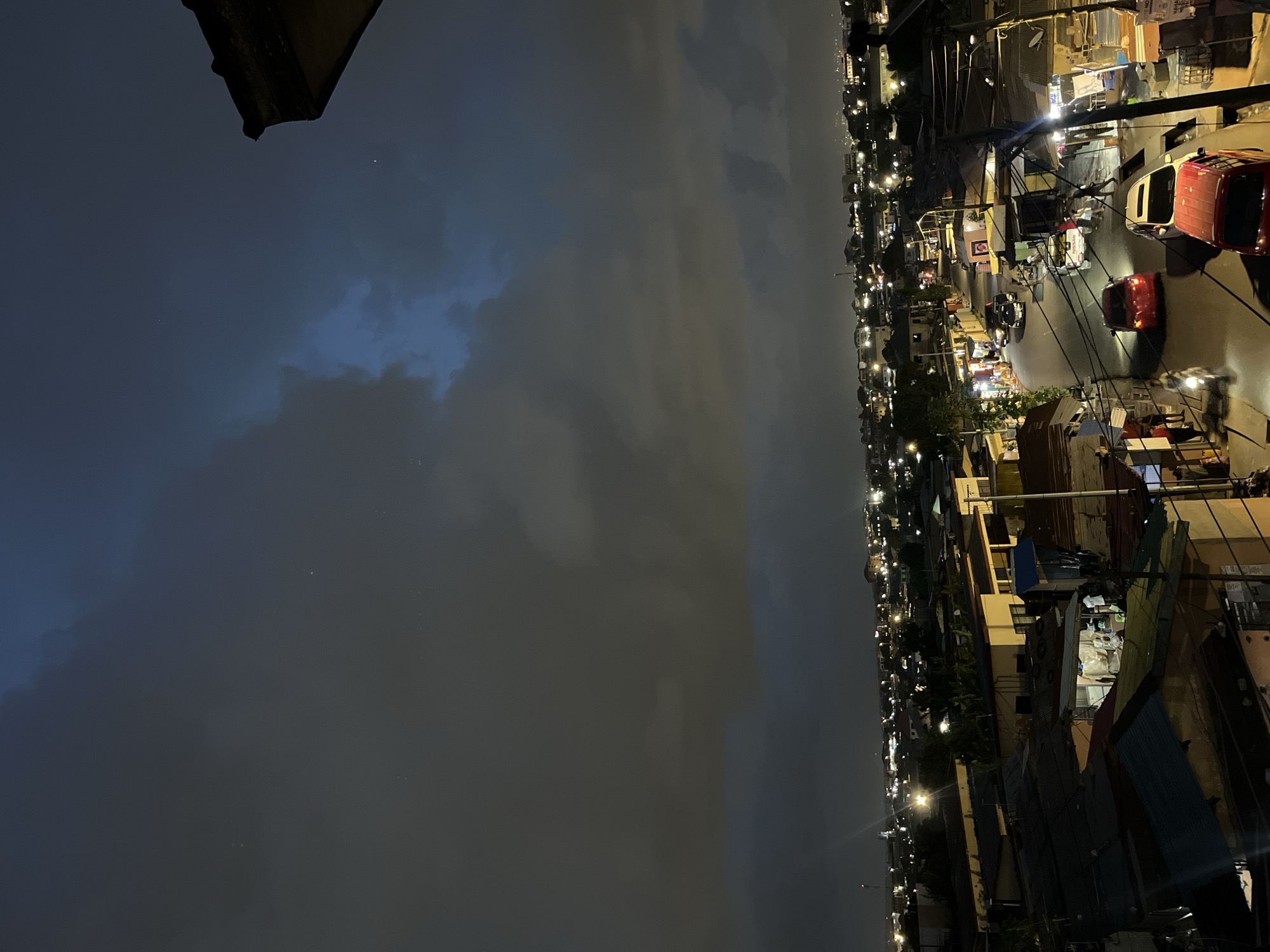 Nighttime urban view documented in Accra, Ghana