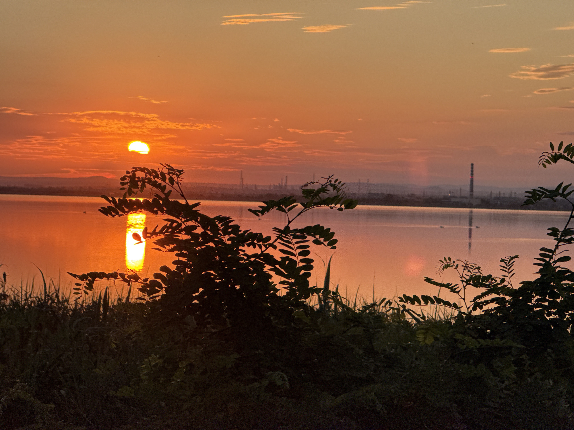 Golden hour over Burgas Lakes, Bulgaria