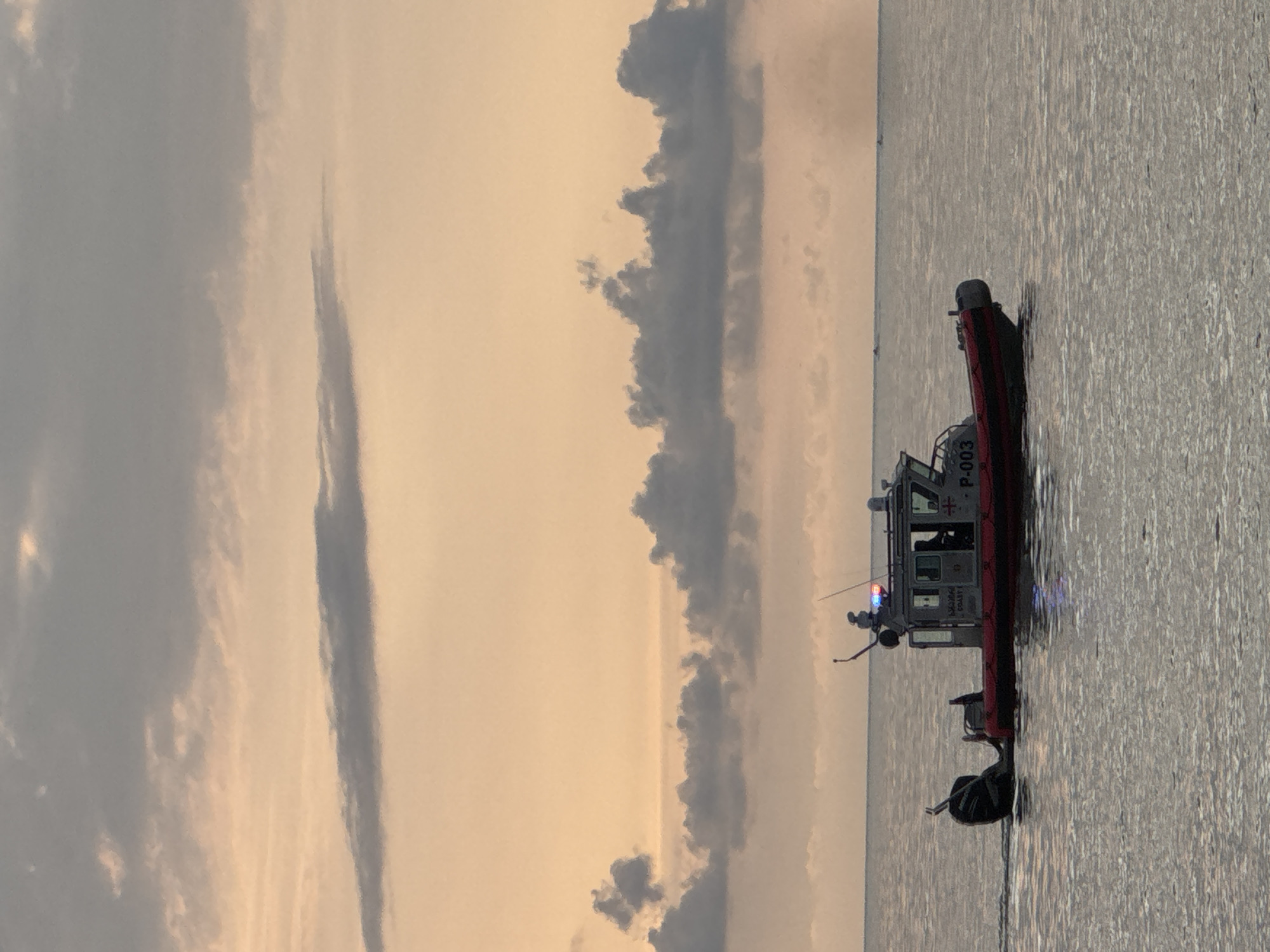 Patrol boat P-003 underway on the Black Sea near Batumi