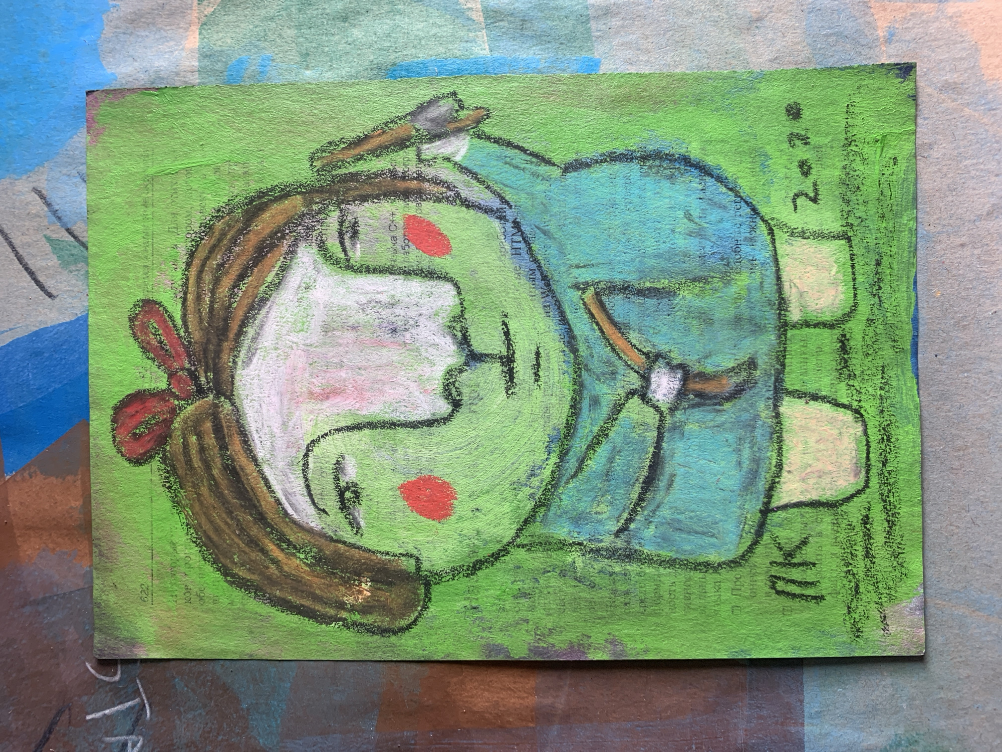 Mixed-media art collection from Sergeevo, Russia