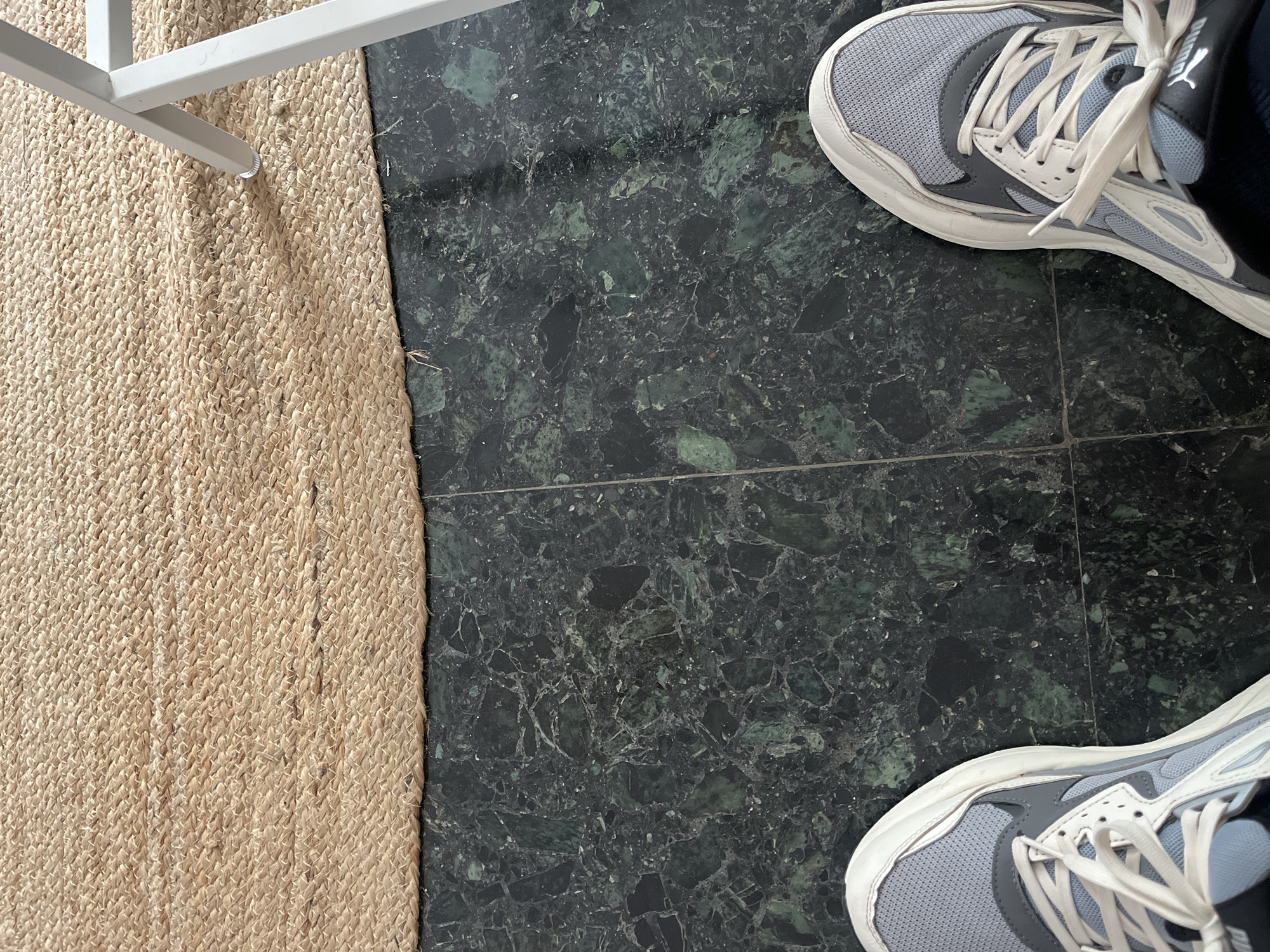 Interior floor tiles and rug documented in Valencia