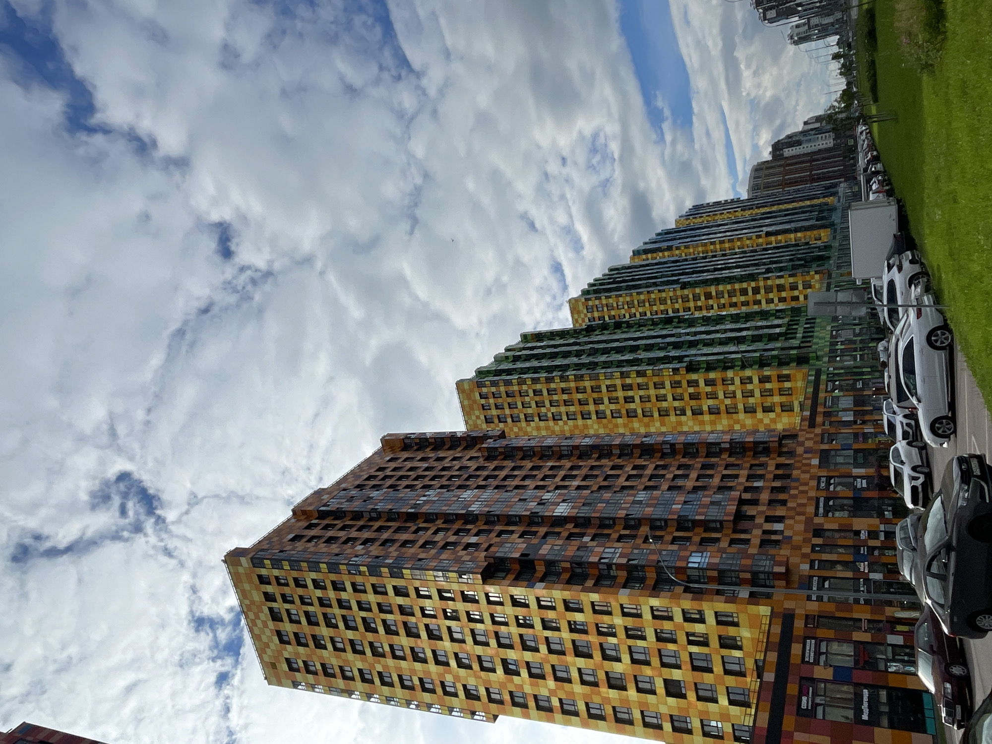 Exploring Saint Petersburg's bold tiled apartment buildings