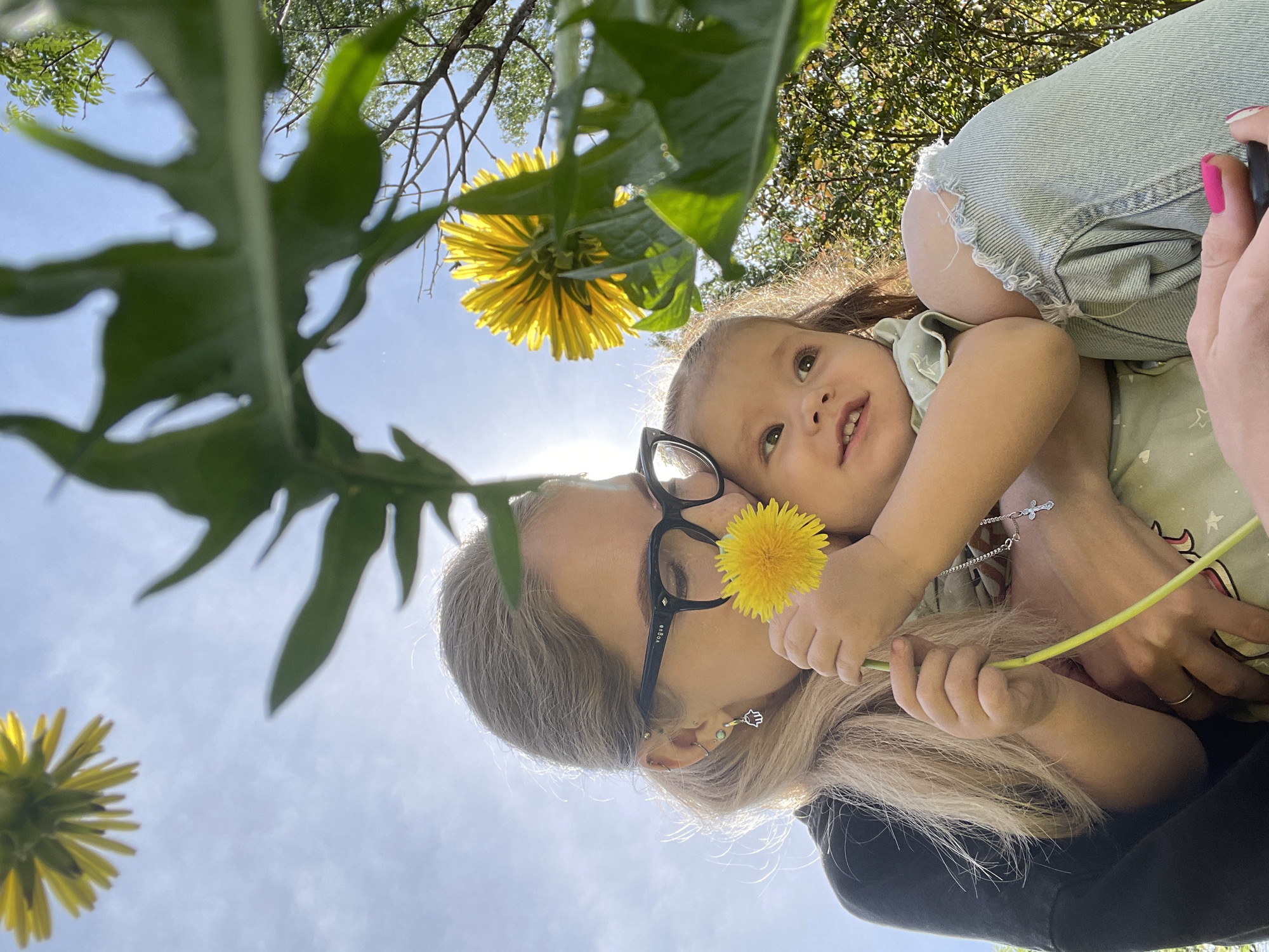 Mother and child enjoy chalk drawing session in Izhevsk