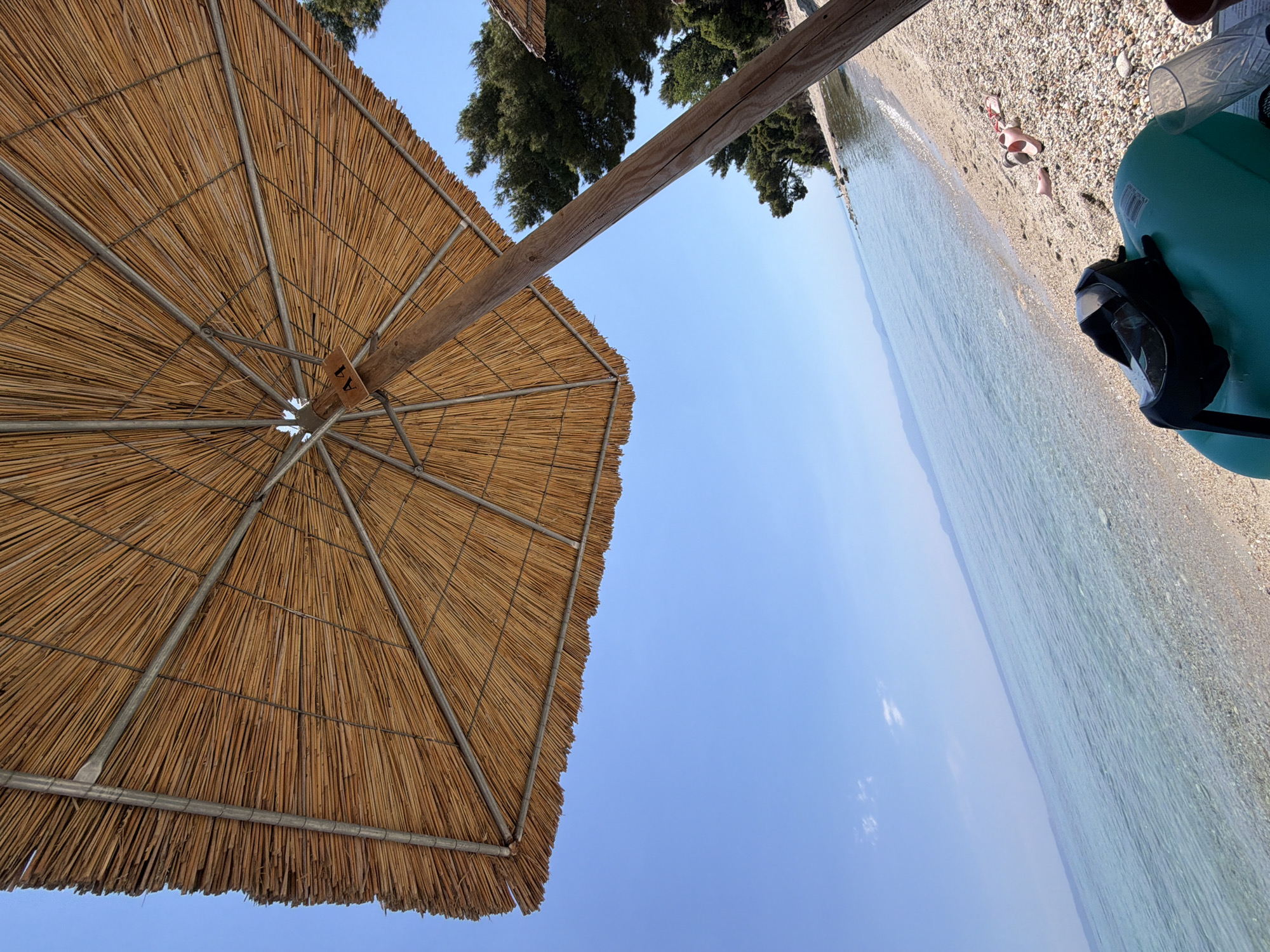 Lazy summer morning on a Kassandra beach, Greece