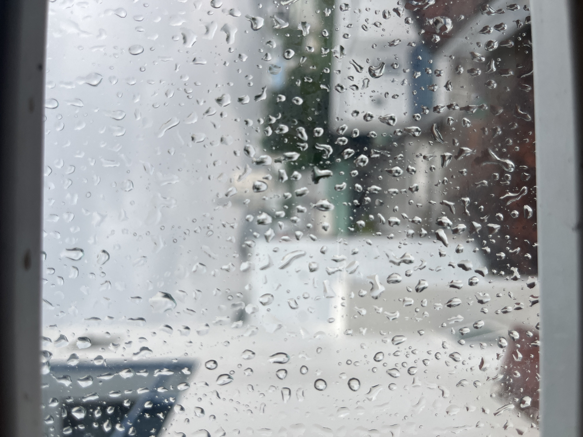 Early morning rainfall floods streets in Nha Trang, Vietnam