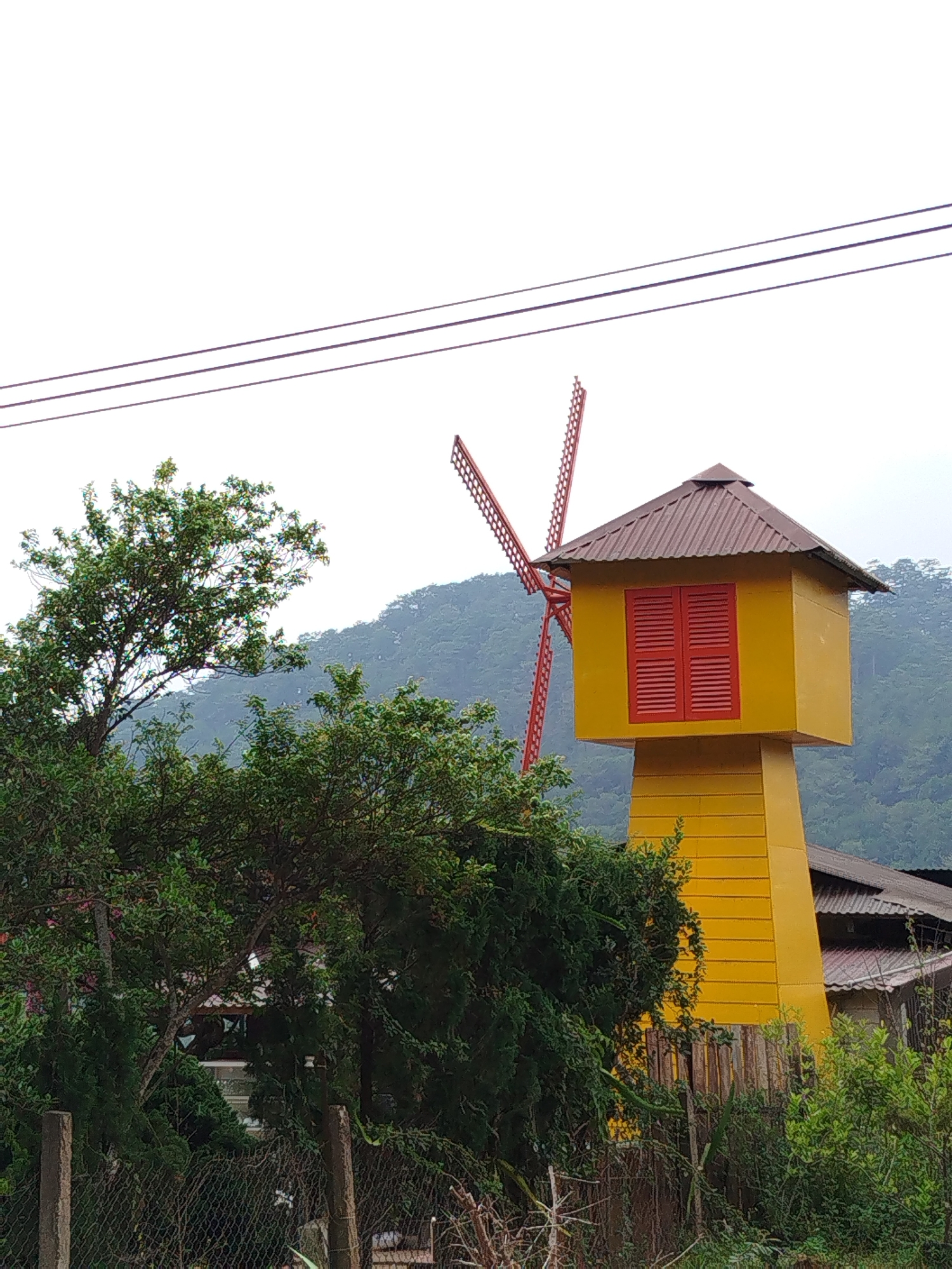 Tourist attractions documented in early morning Da Lat, Vietnam