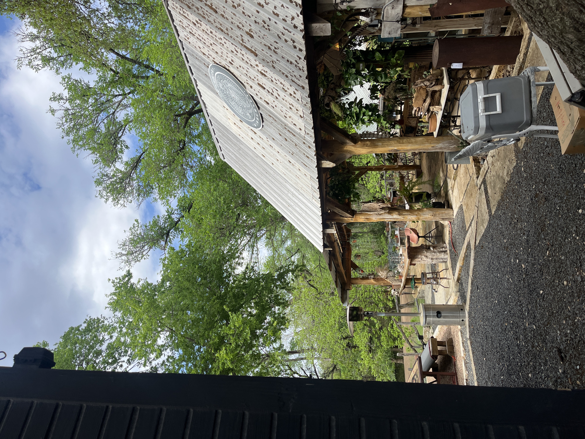 Evening retail activity documented at Wimberley garden center