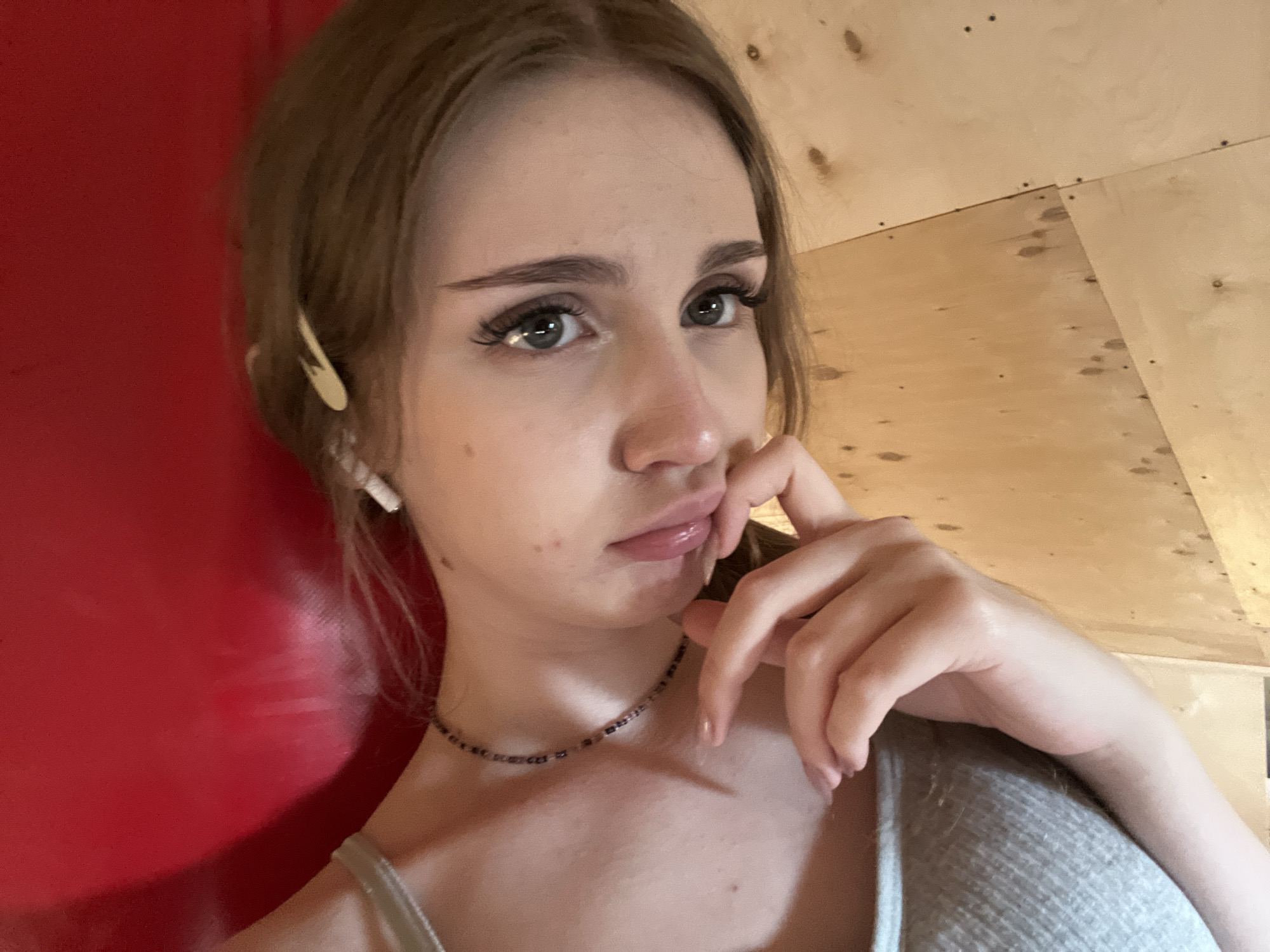 Woman Takes Series of Selfies in Russian Home