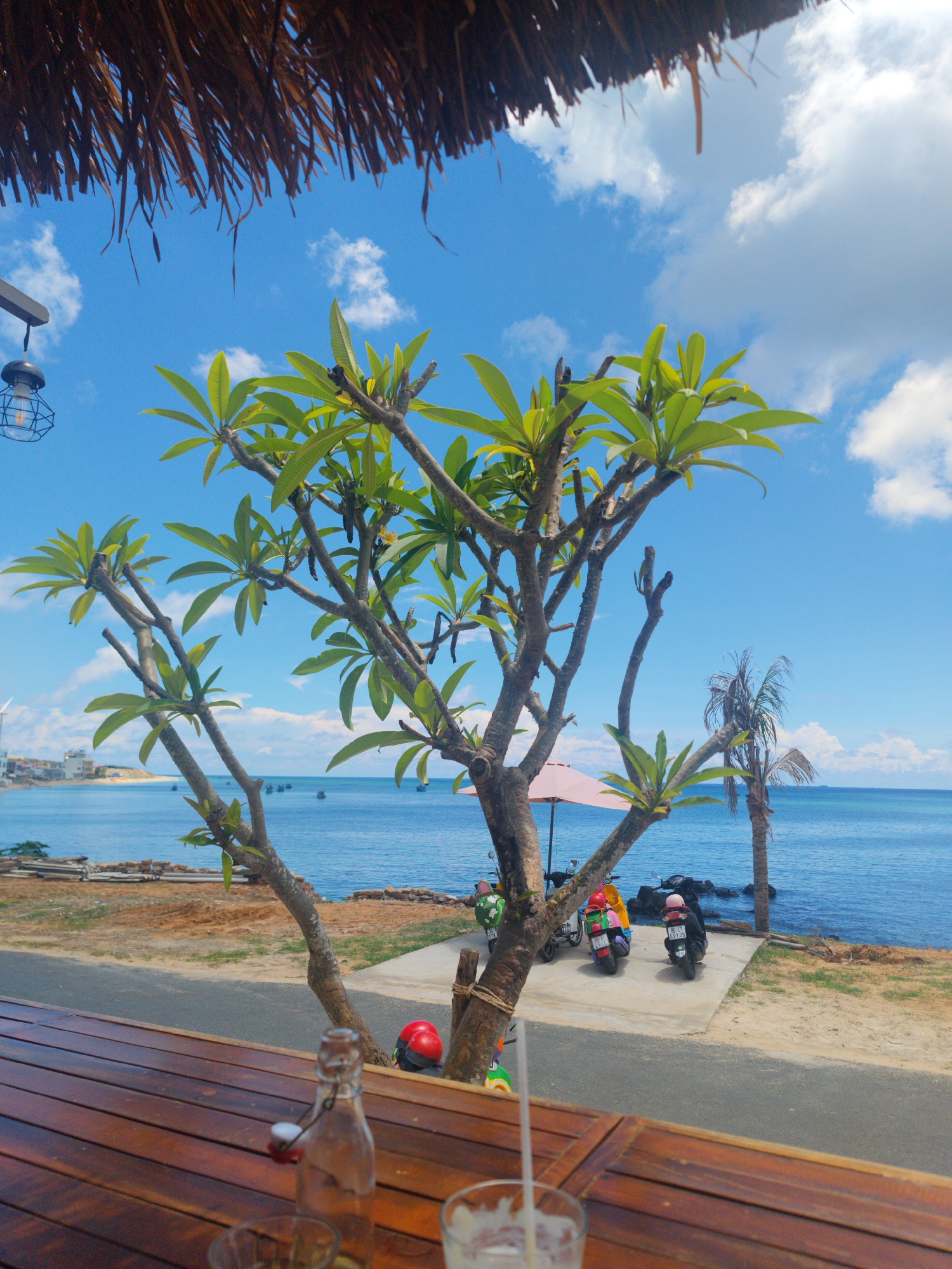 Morning captured at beachside restaurant in Phú Quý, Vietnam