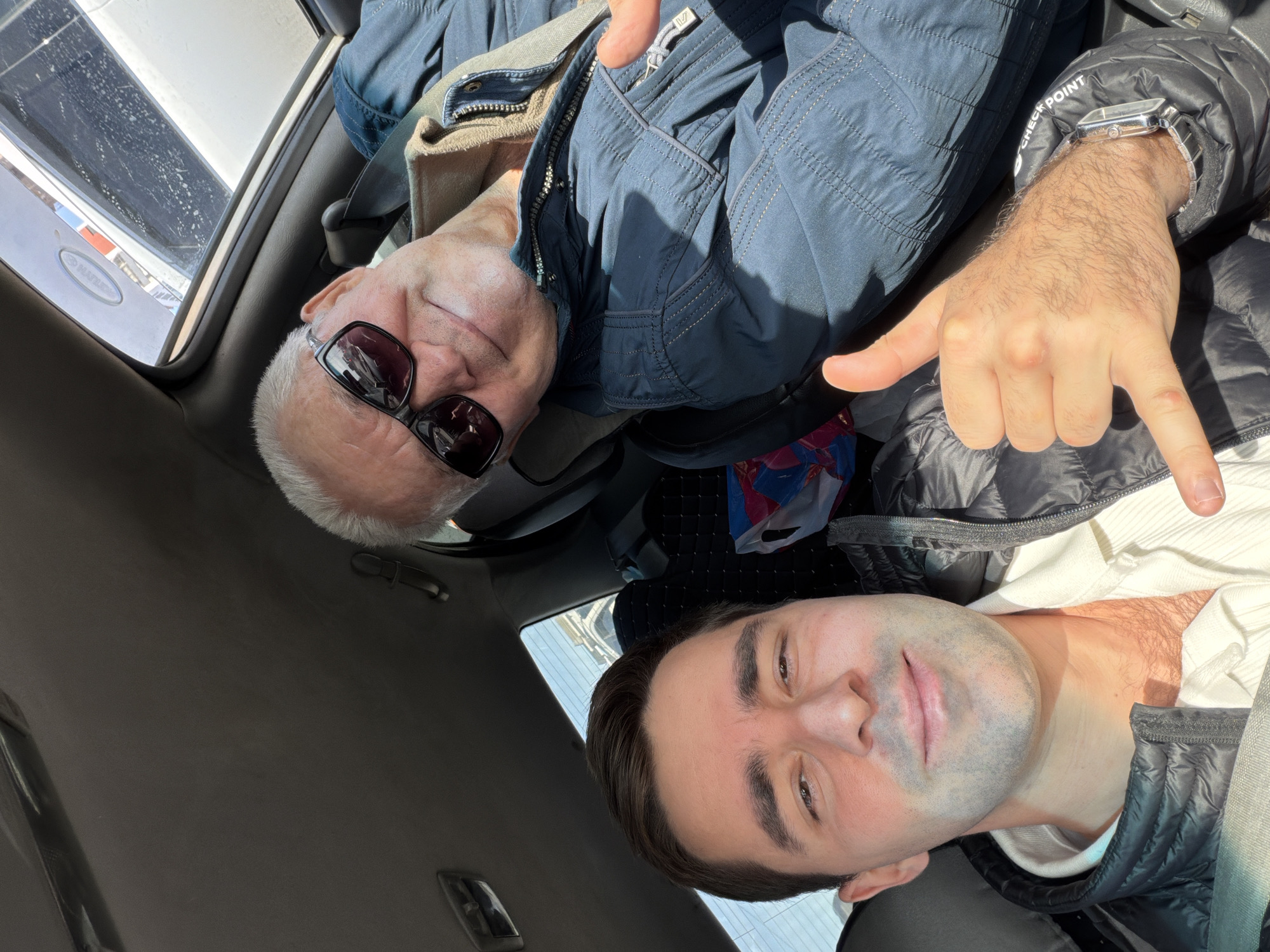 Two men spotted in vehicle in Krasnoyarsk, Russia