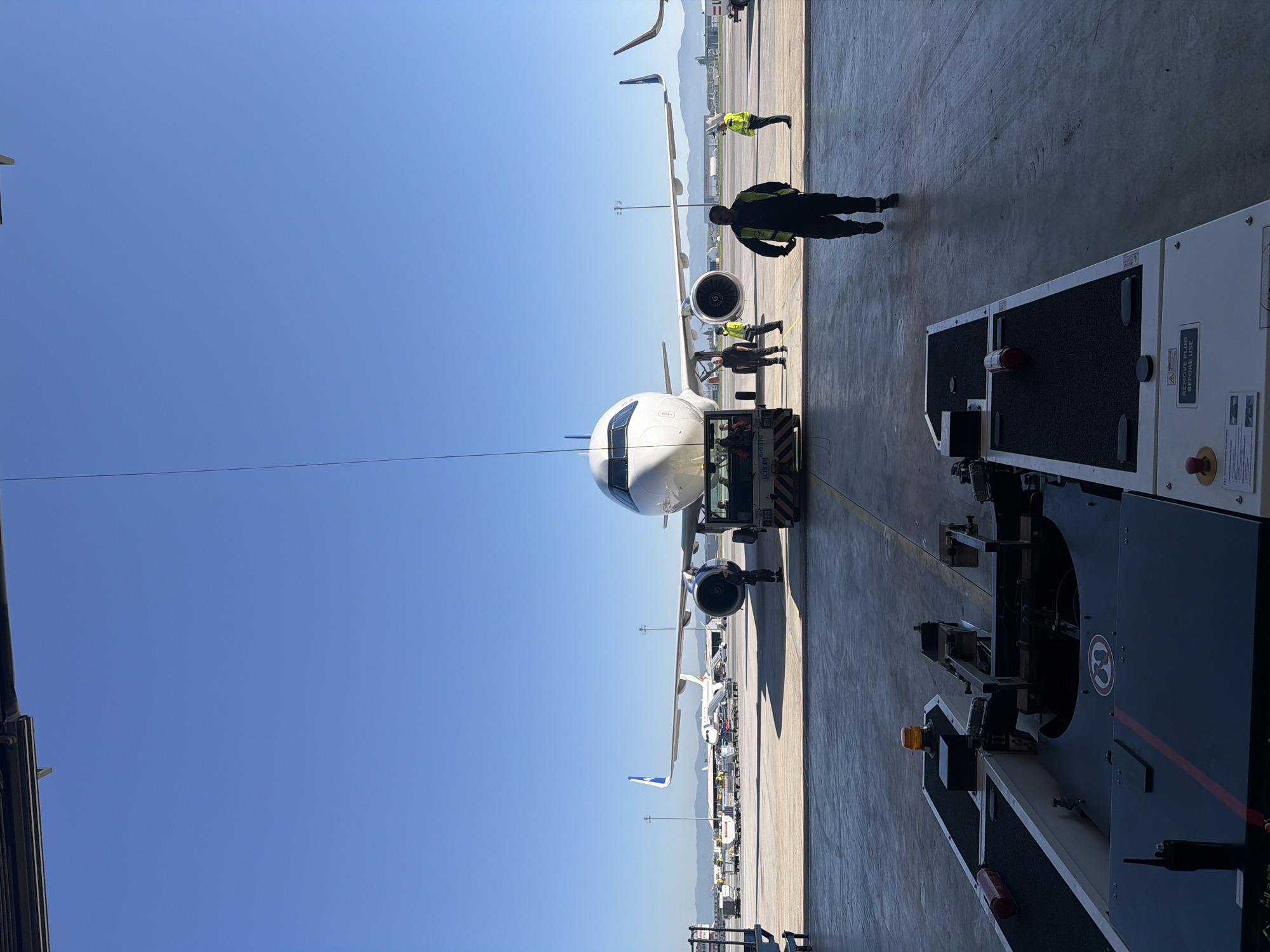 Morning ground operations underway at Sofia Airport