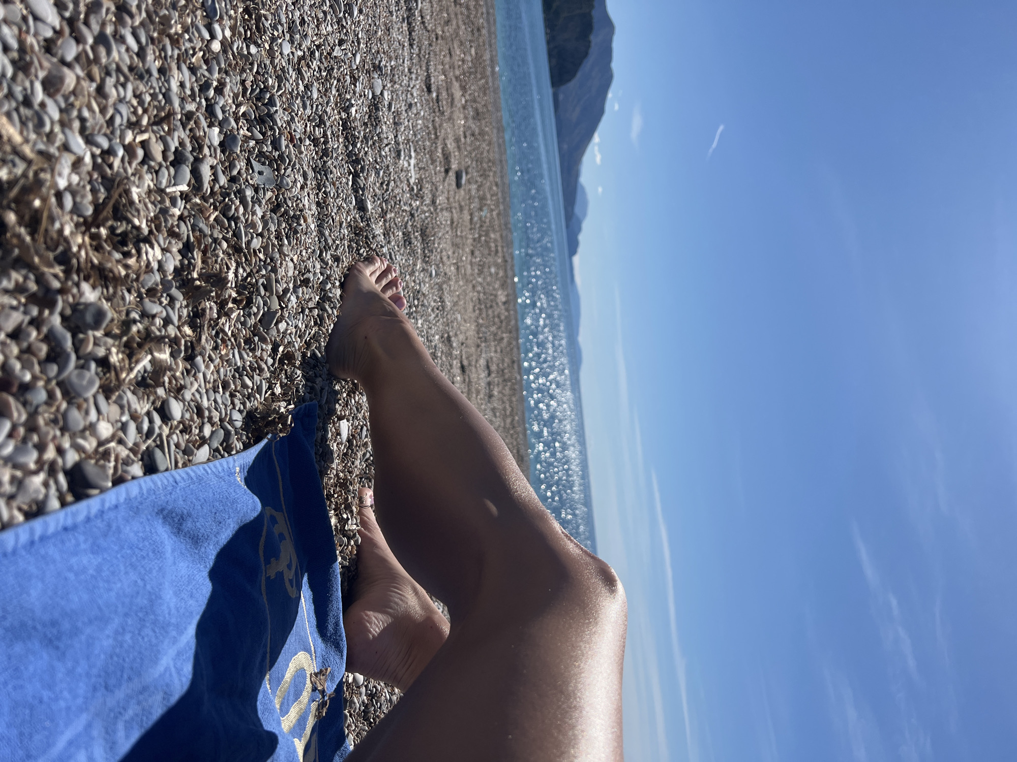 Beach day documented at Prijevor Montenegro coast