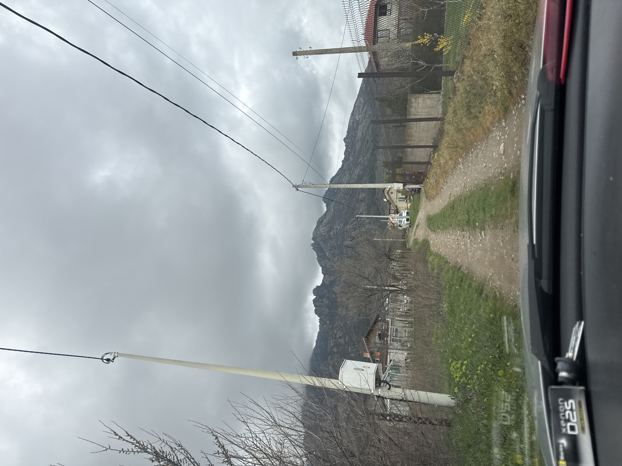 Rural scenes documented along dirt road in Sliven, Bulgaria