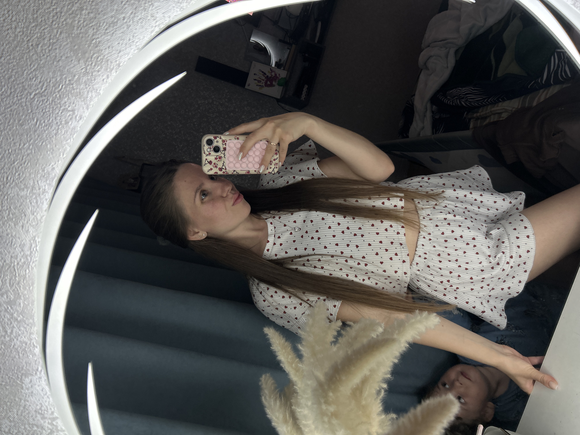 Evening domestic life captured in Klin home