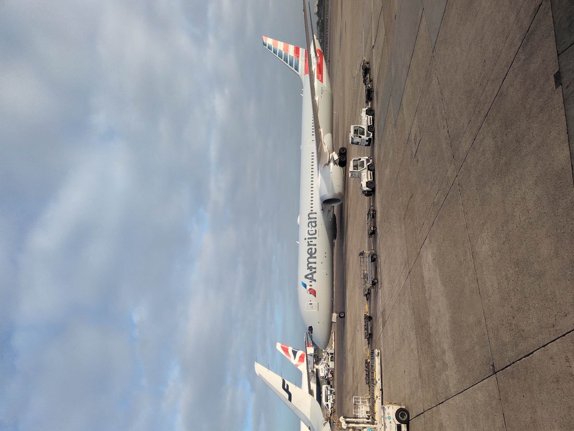 American Airlines jet spotted on Heathrow tarmac Thursday morning