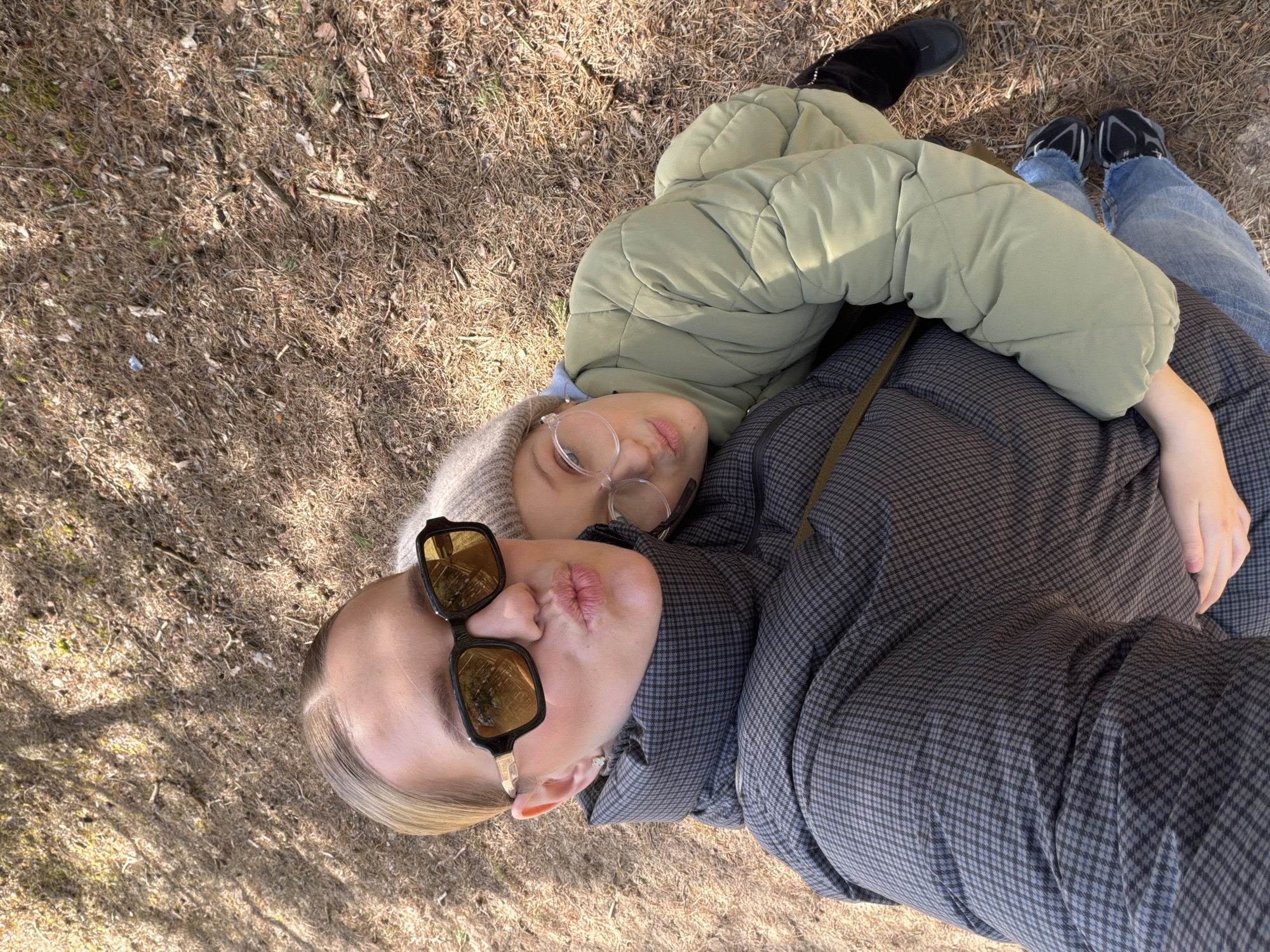 Outdoor recreation captured in Latvian nature park forest