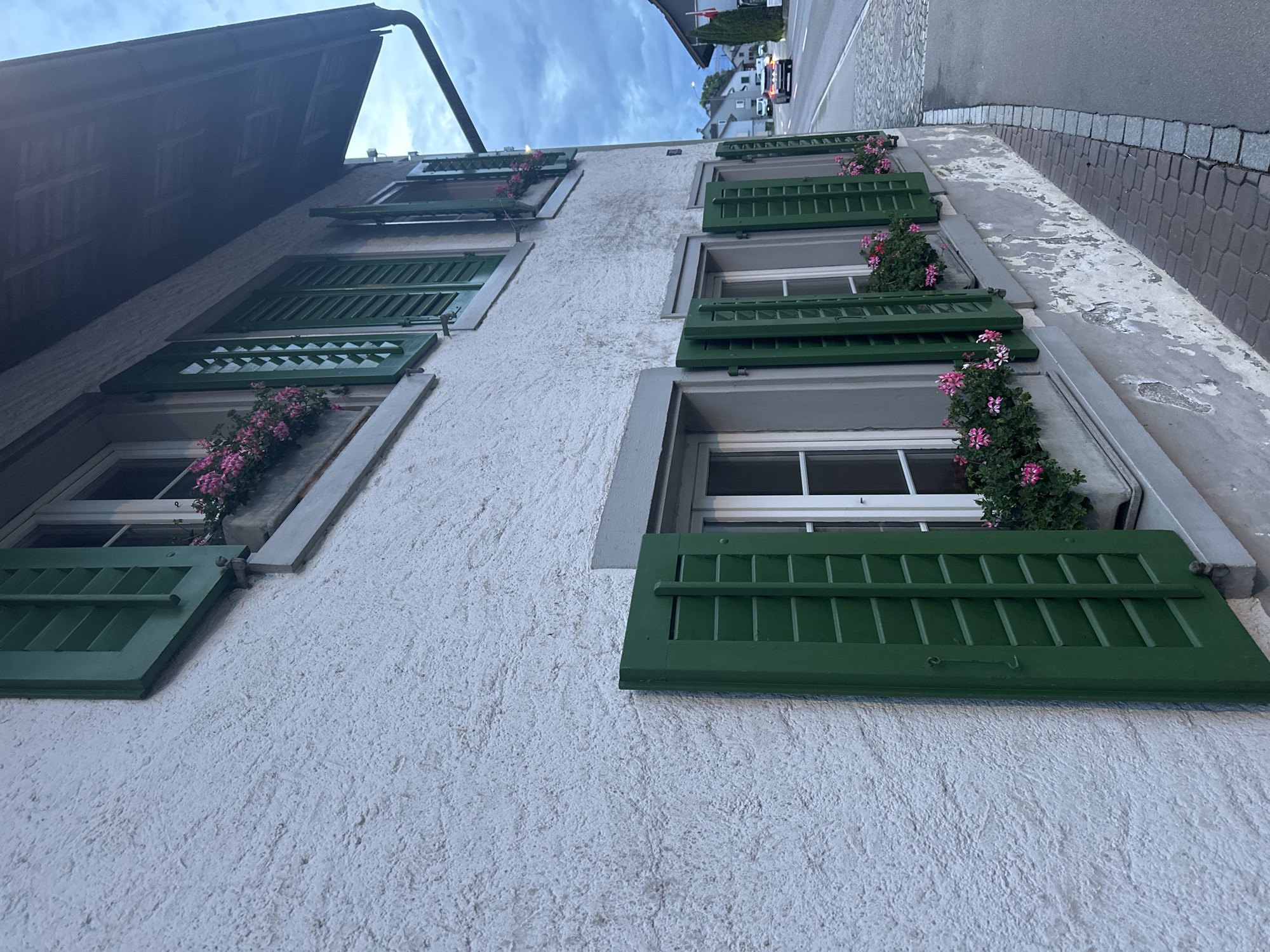 Evening architectural documentation in Embrach, Switzerland