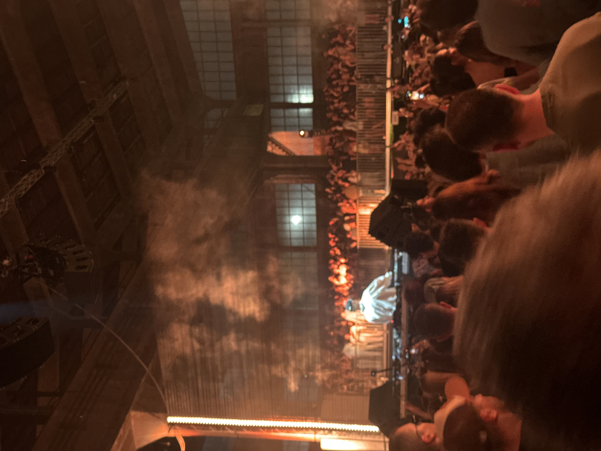 Concert held at converted warehouse venue draws crowds