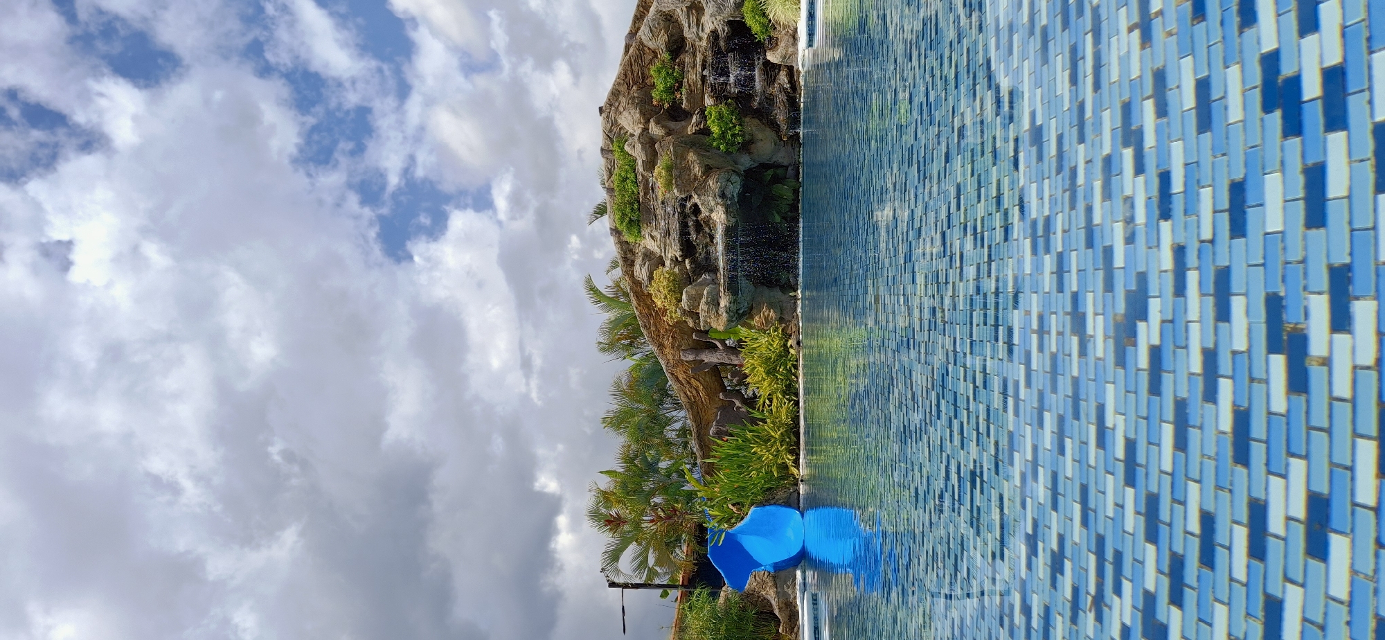 Venezuelan resort pool and grounds, inside and out