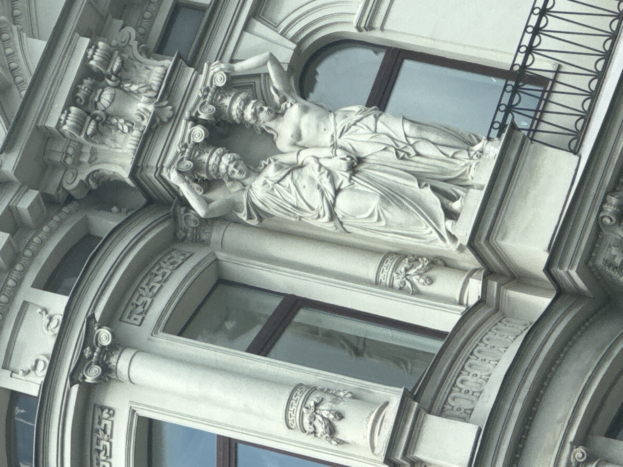 Tourist documents classical architecture tour through Saint Petersburg streets