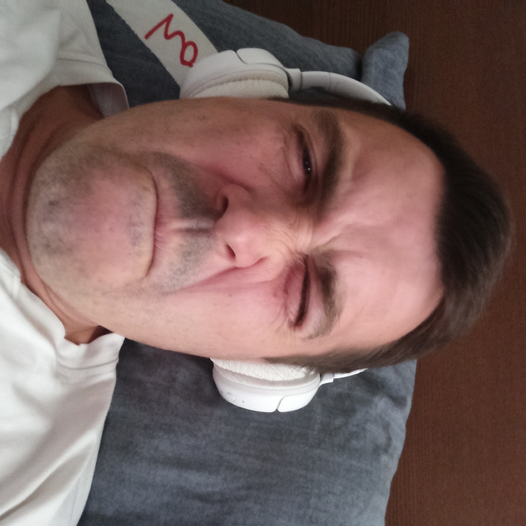 Lazy morning indoors in Nizhny Novgorod, rain outside