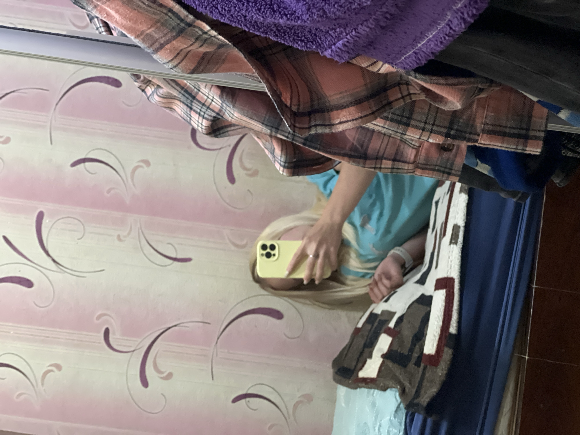 Selfie series in a dolphin tee, bedroom and beyond