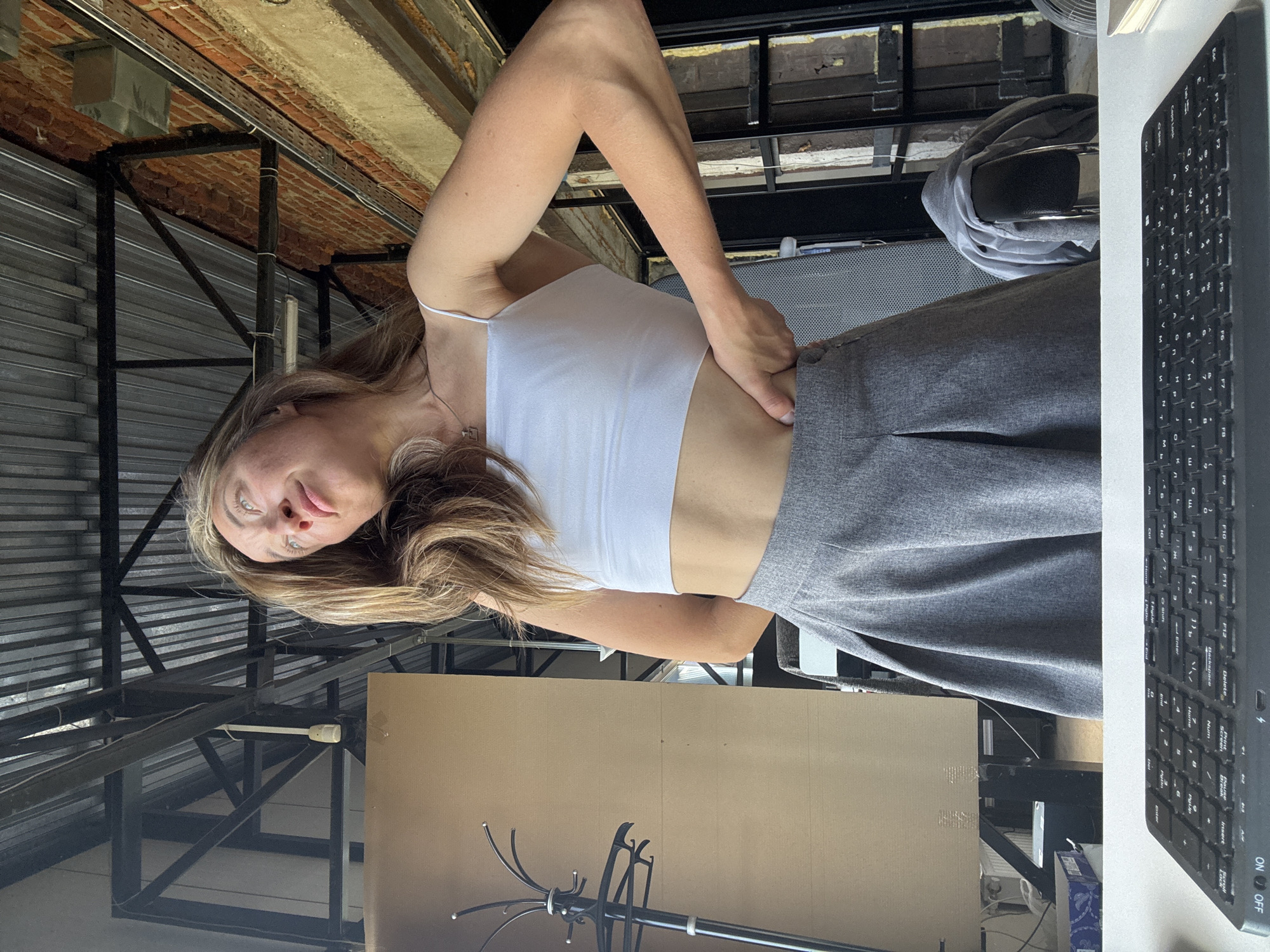 Studio session and selfies at an industrial space in Chaikovsky