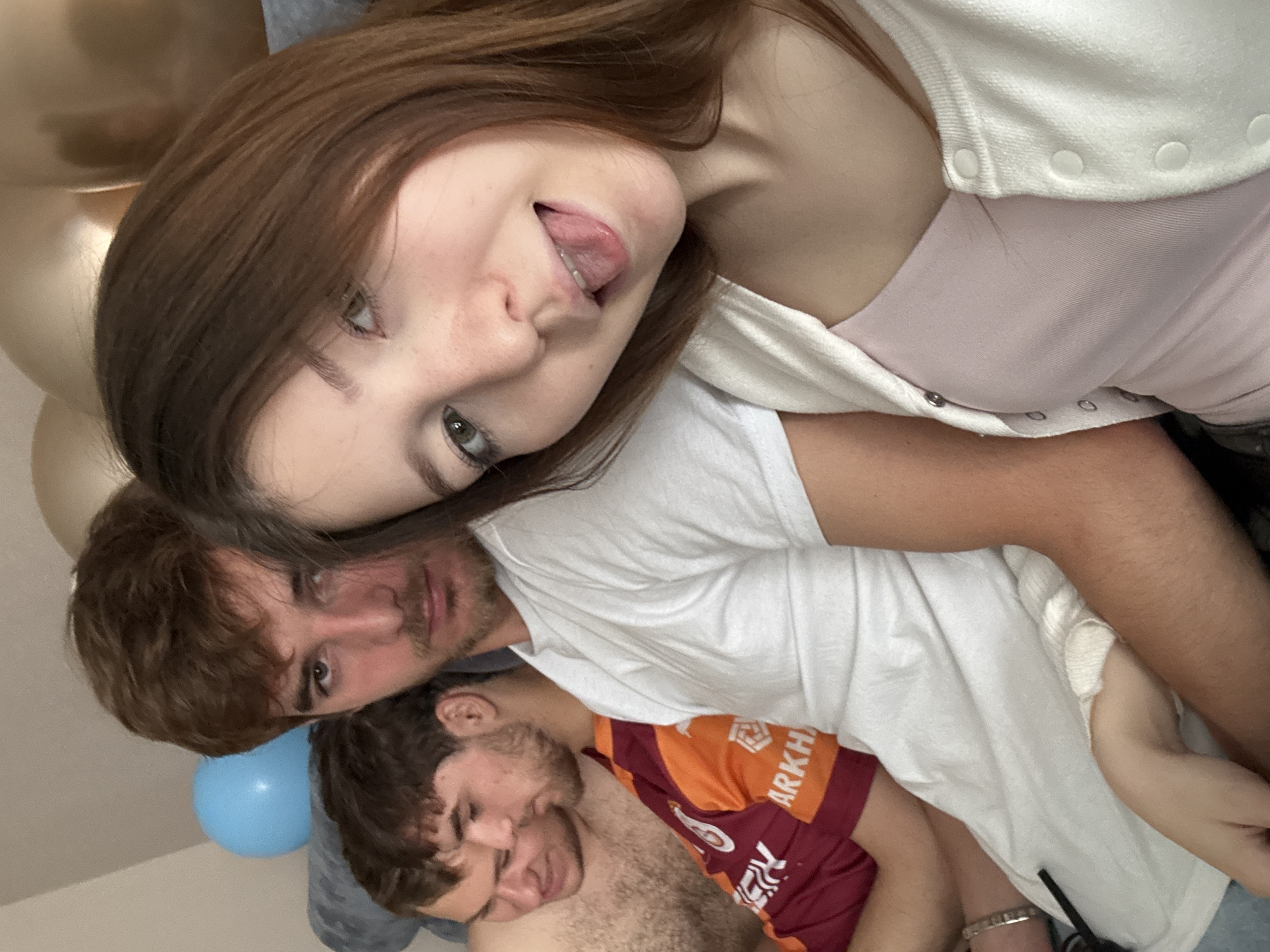 Group celebrates in decorated nursery room in Ufa