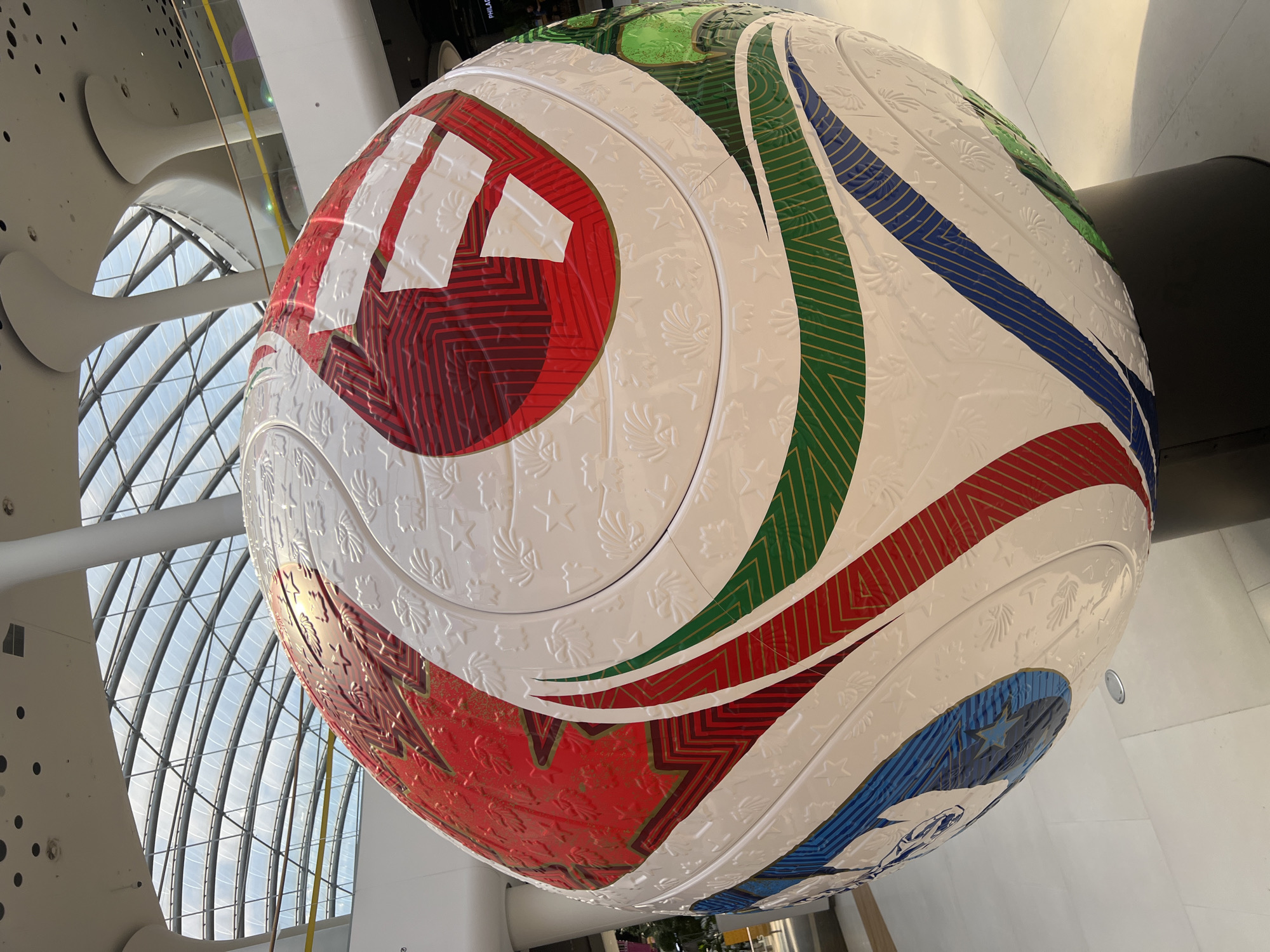 Soccer ball art and ice cream spotted in Kyiv