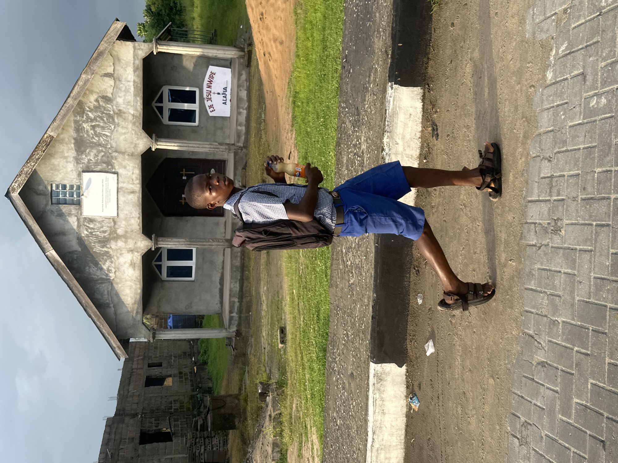 Morning School Commute Scenes Captured Across Badagry, Nigeria Streets