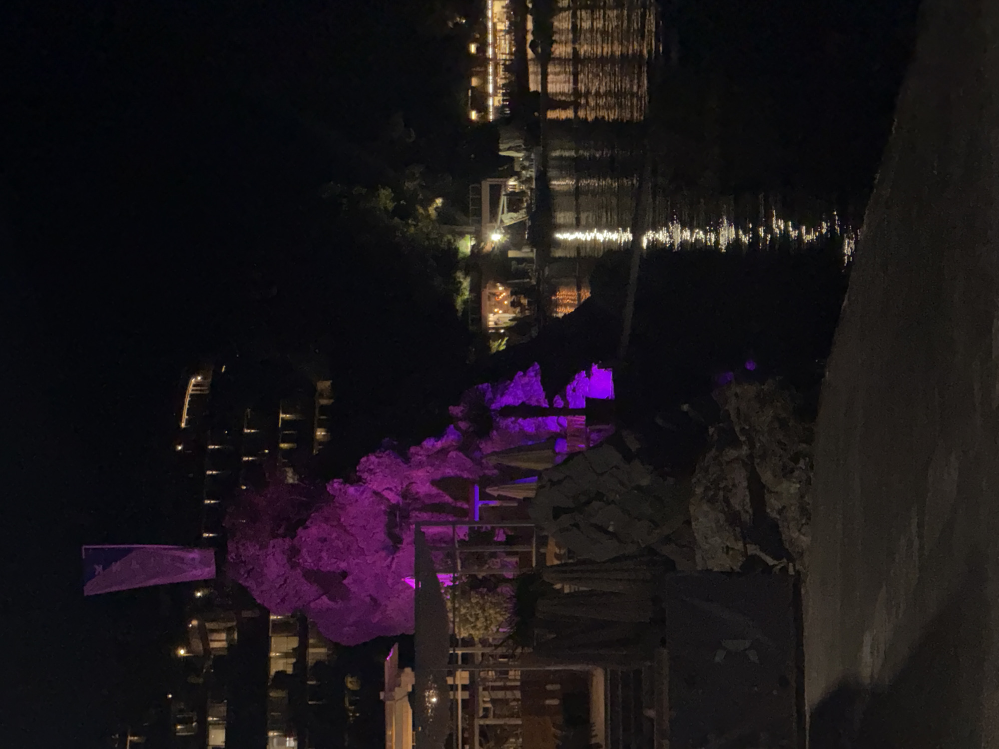 Night stroll along Budva's waterfront promenade