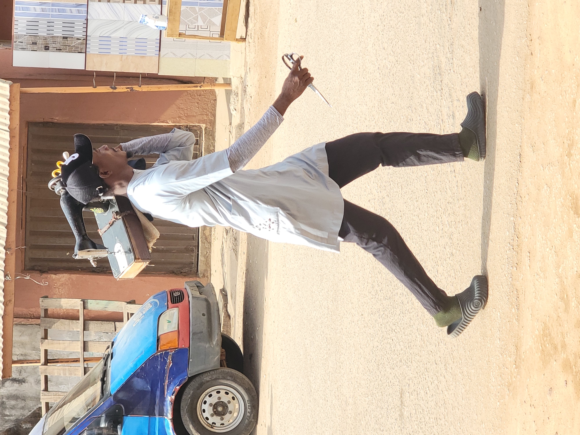 Morning street life documented in Maiburiji, Nigeria