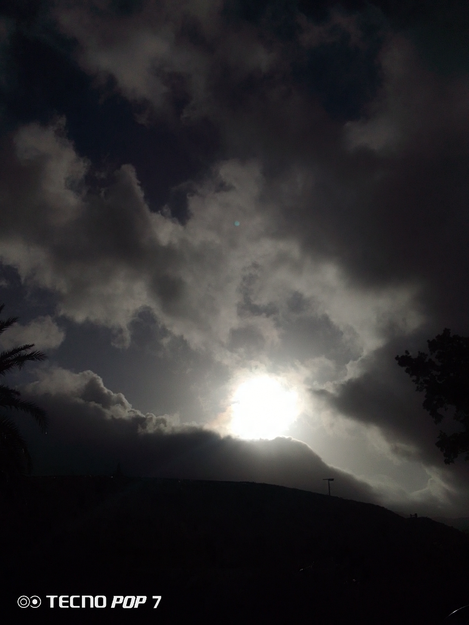 Dramatic storm clouds photographed breaking over Pedro González, Venezuela