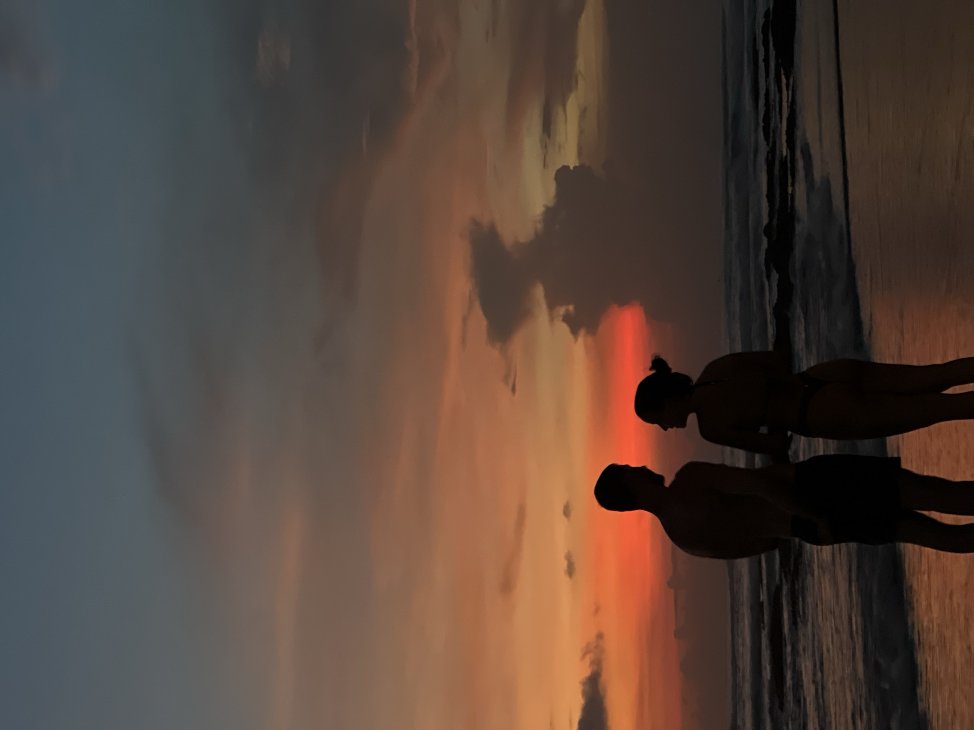 Morning beach scenes captured under overcast skies in Canggu