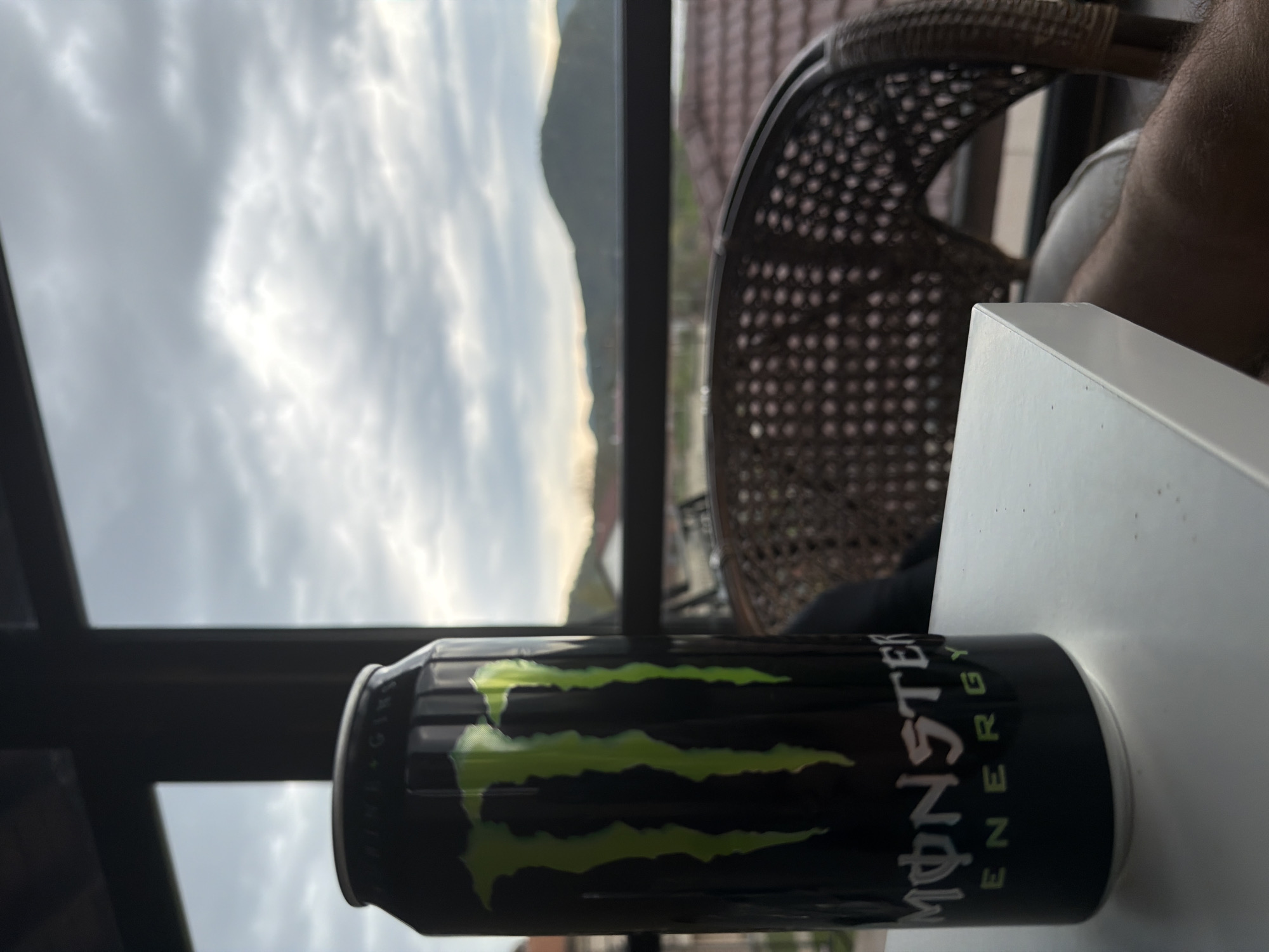 Energy drink spotted on terrace in Asparuhovo, Bulgaria