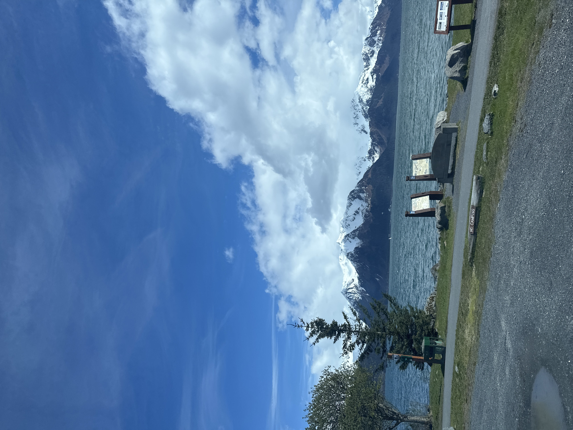 Scenic mountain and water landscape documented in Seward, Alaska