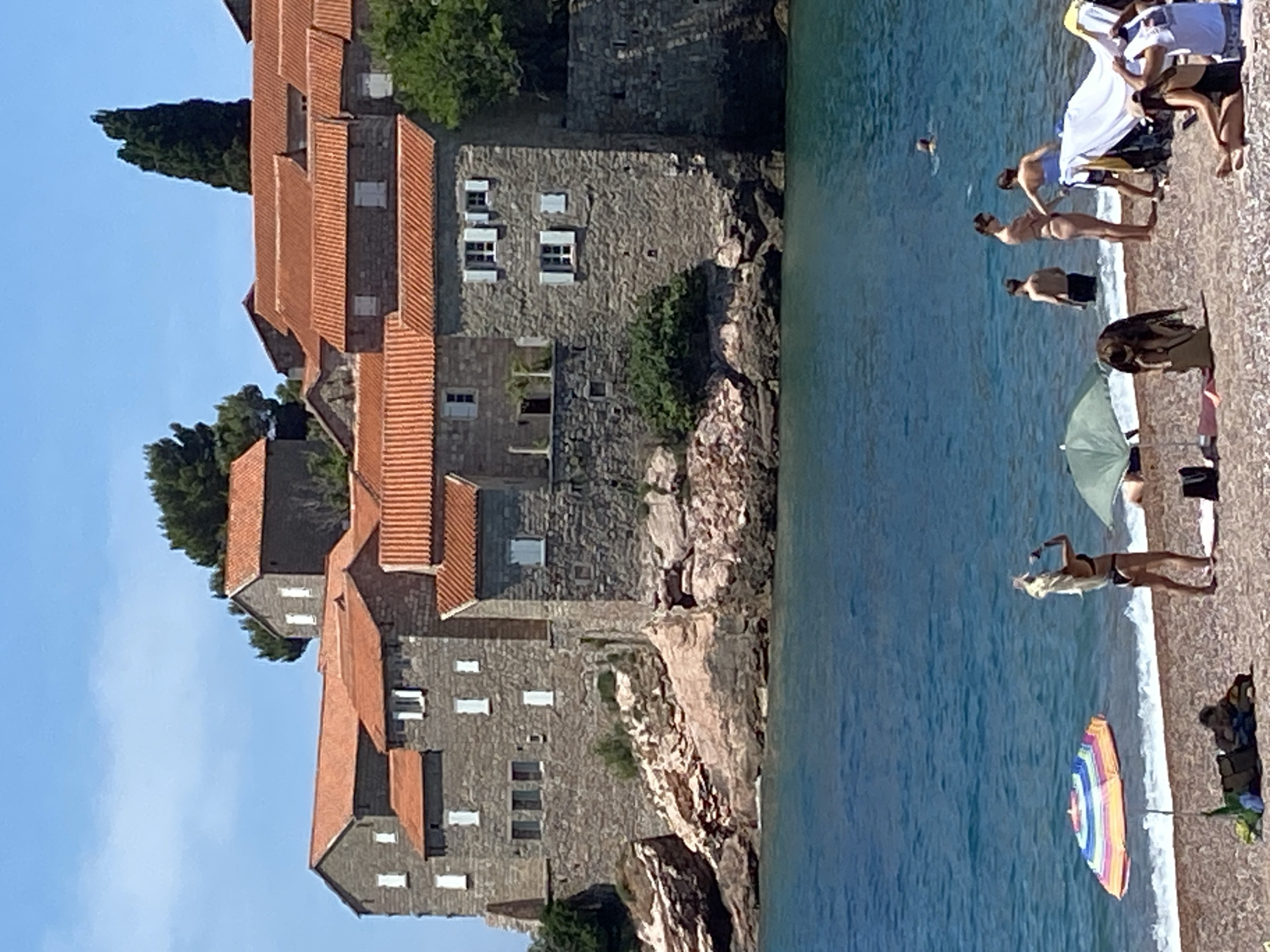 Wedding ceremony held at scenic Sveti Stefan, Montenegro resort