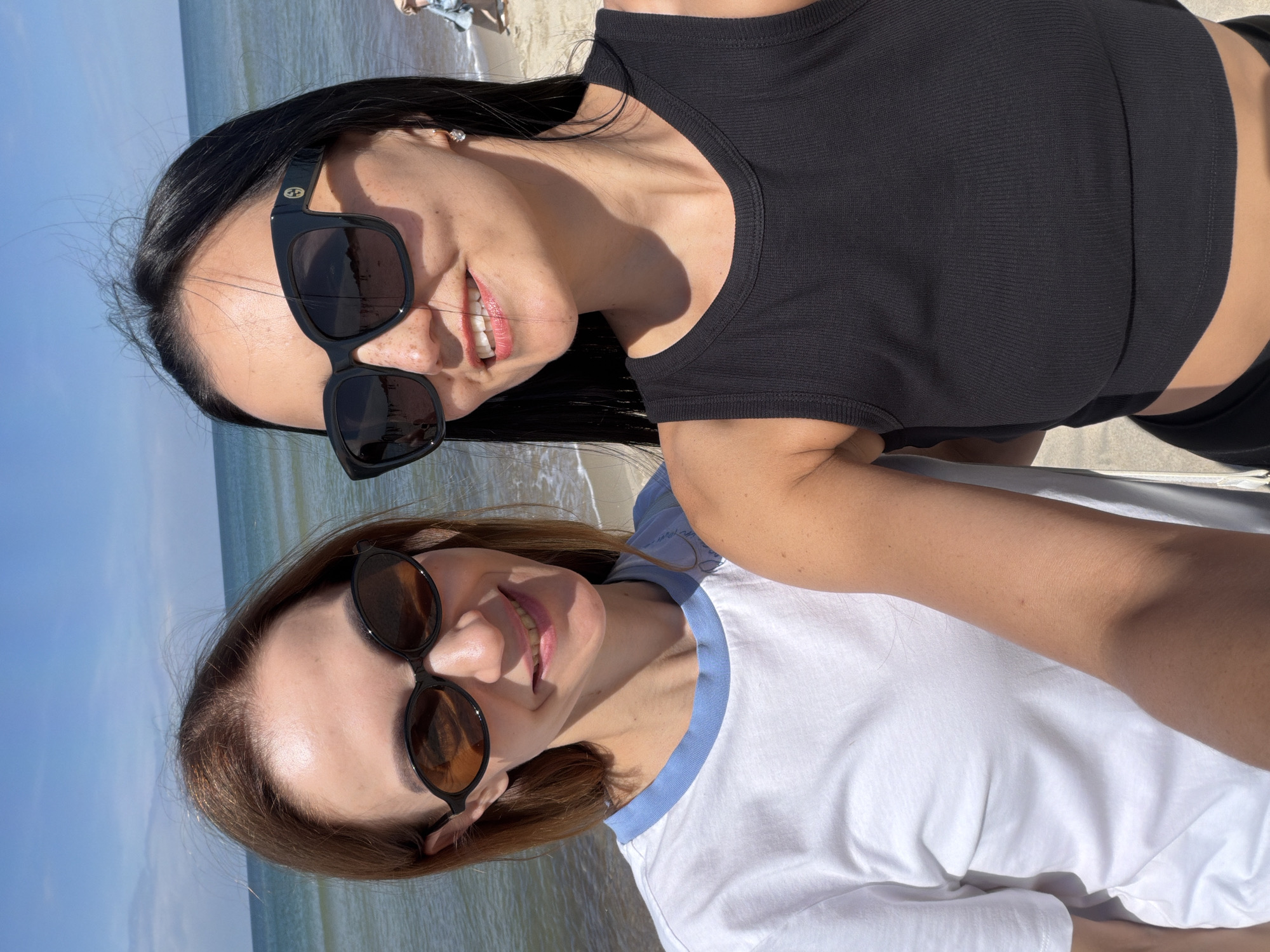 Beachgoers enjoy calm morning at Russian Baltic coast