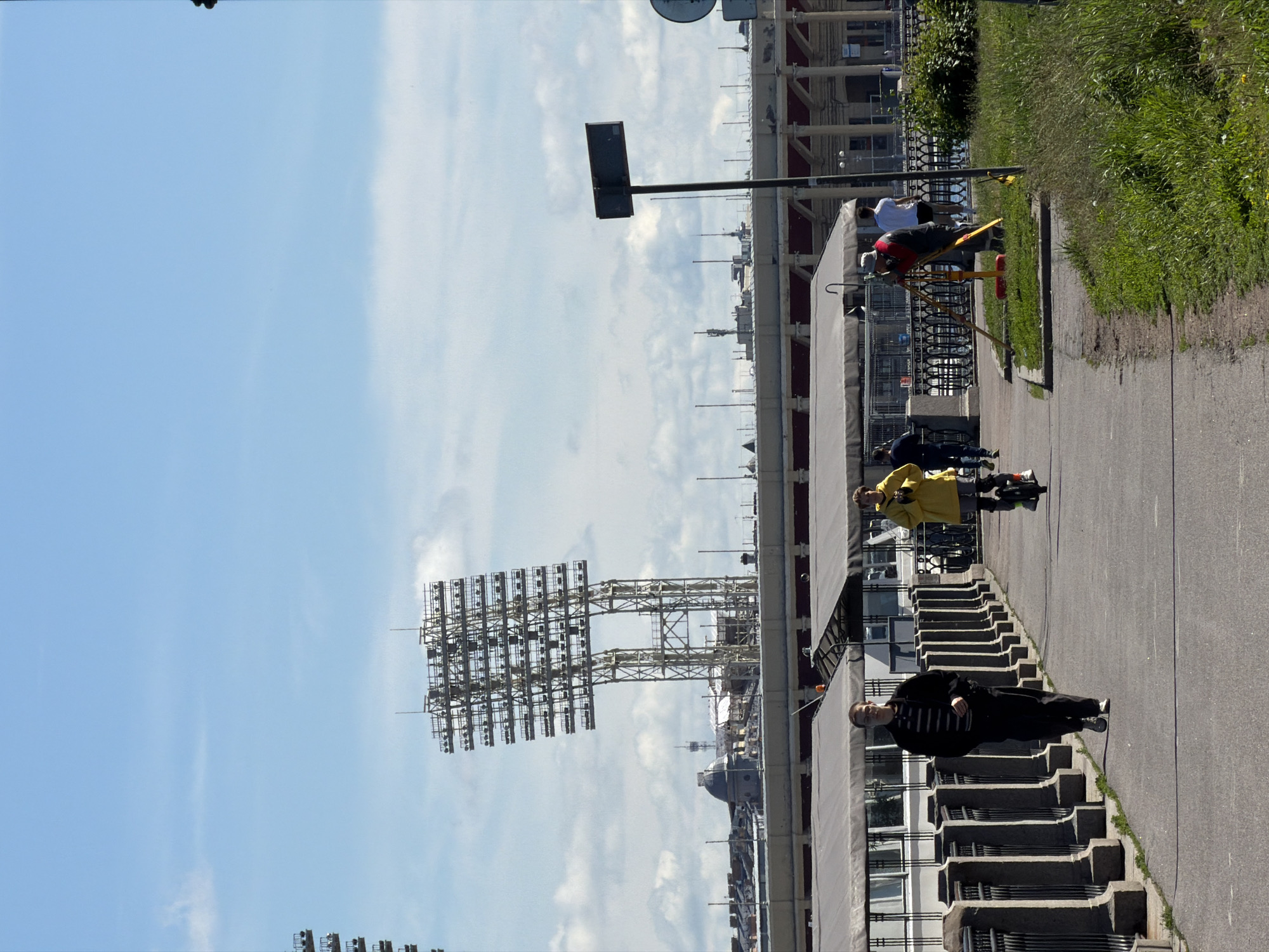 Saint Petersburg architectural views on sunny June morning