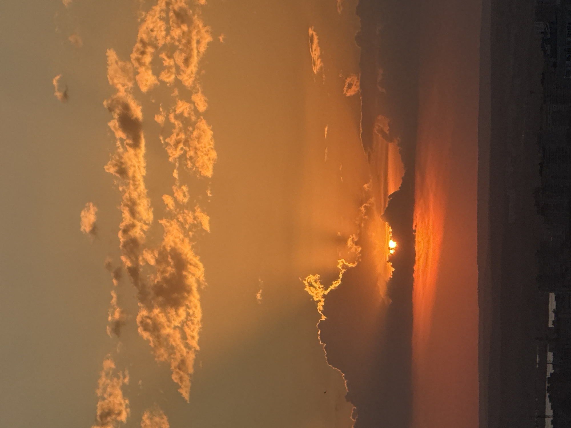 Sunset documented by witnesses in Perm, Russia