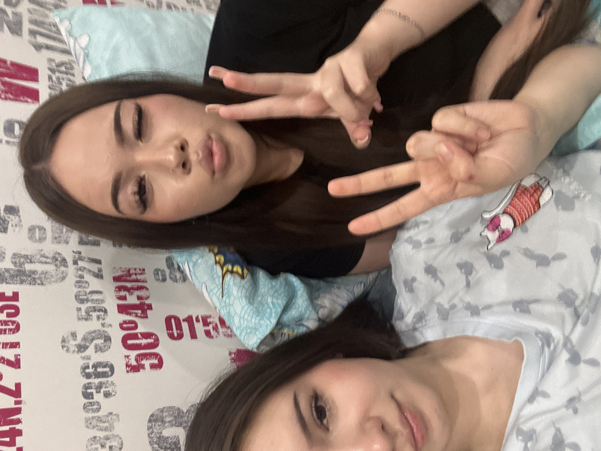 Friends Take Selfies During Bedroom Photo Session in Russian City
